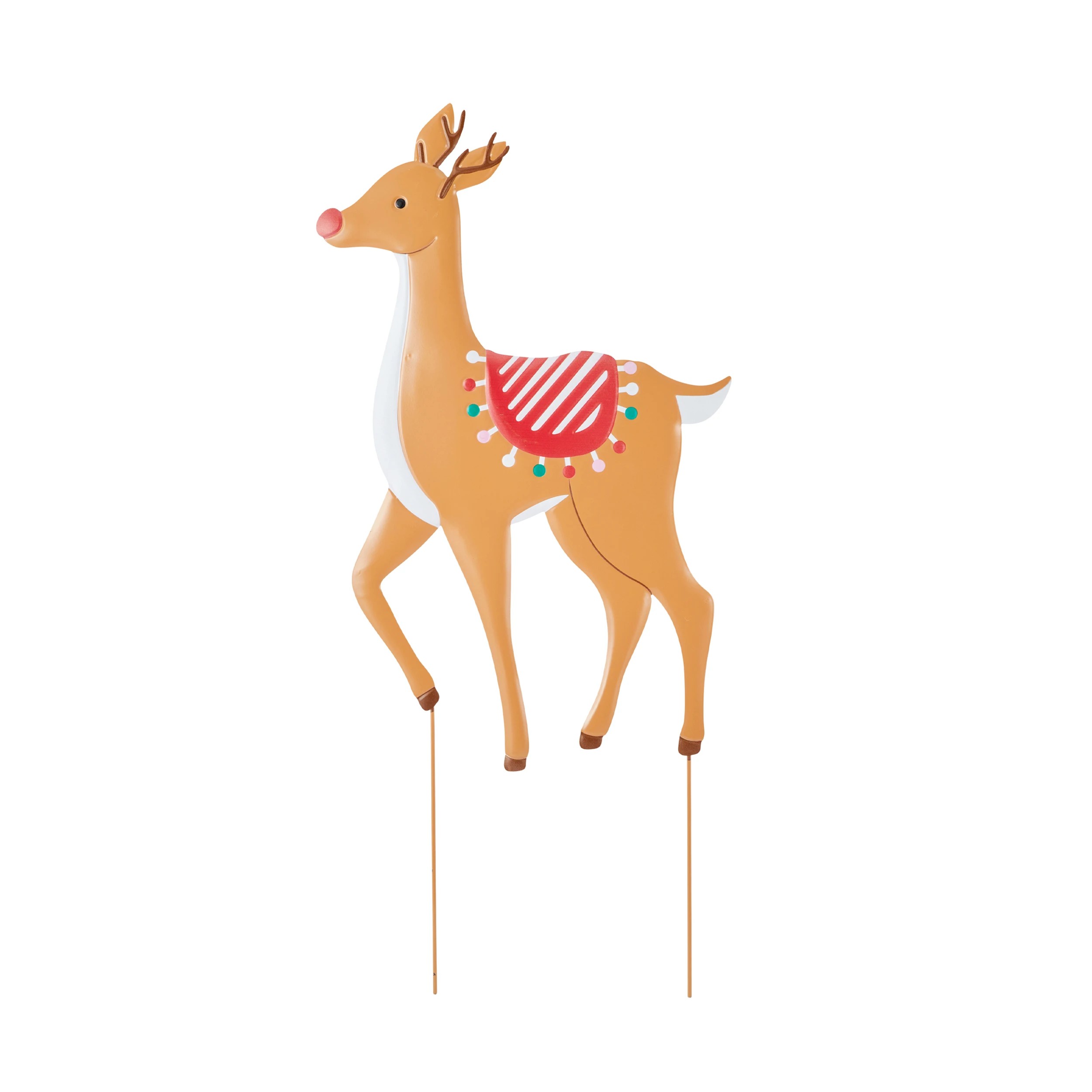 5 Large Christmas Reindeer Stake - Assorted, 5 of 6