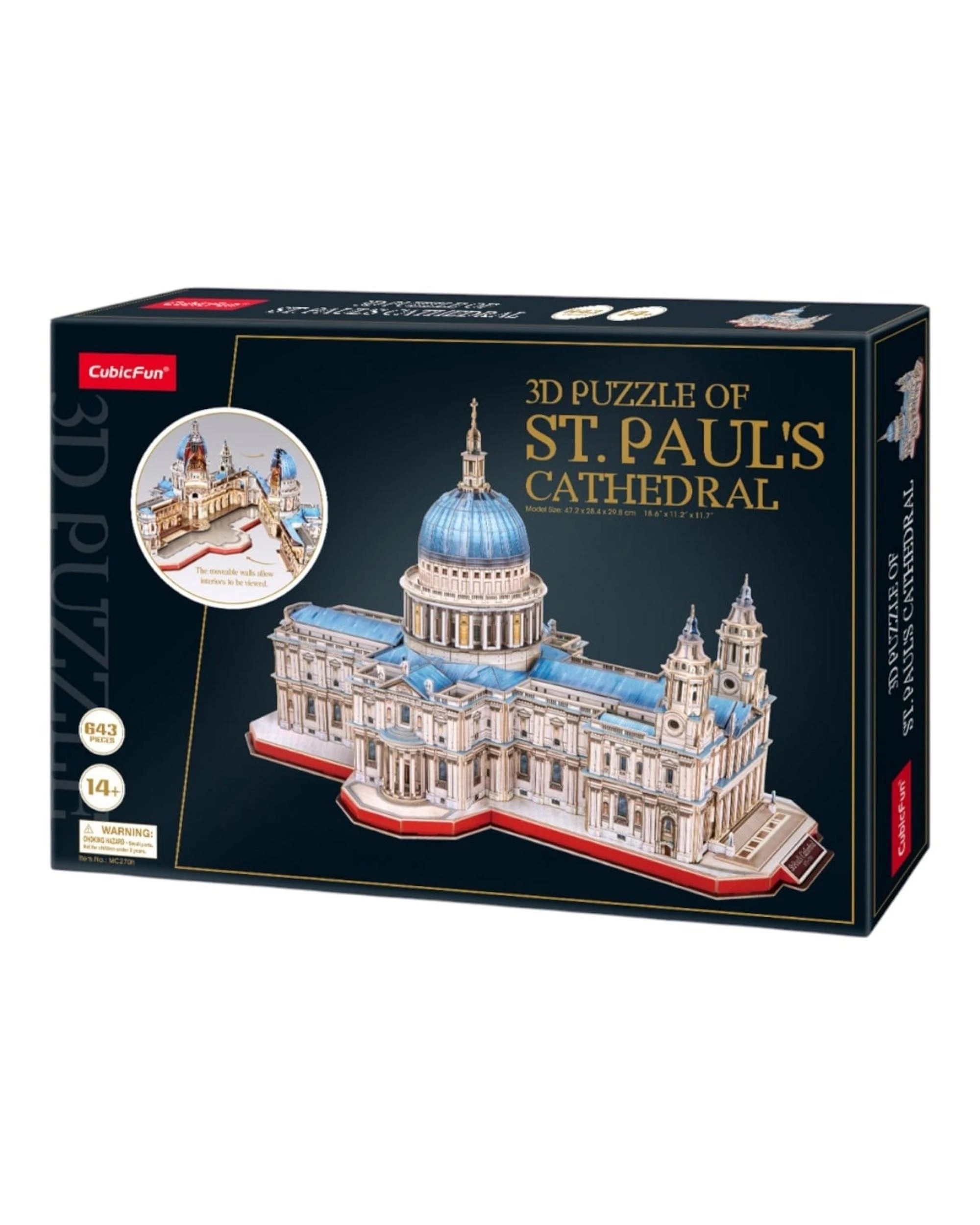 6 CubicFun St Paul's Cathedral 643 Piece 3D Model Kit, 6 of 6