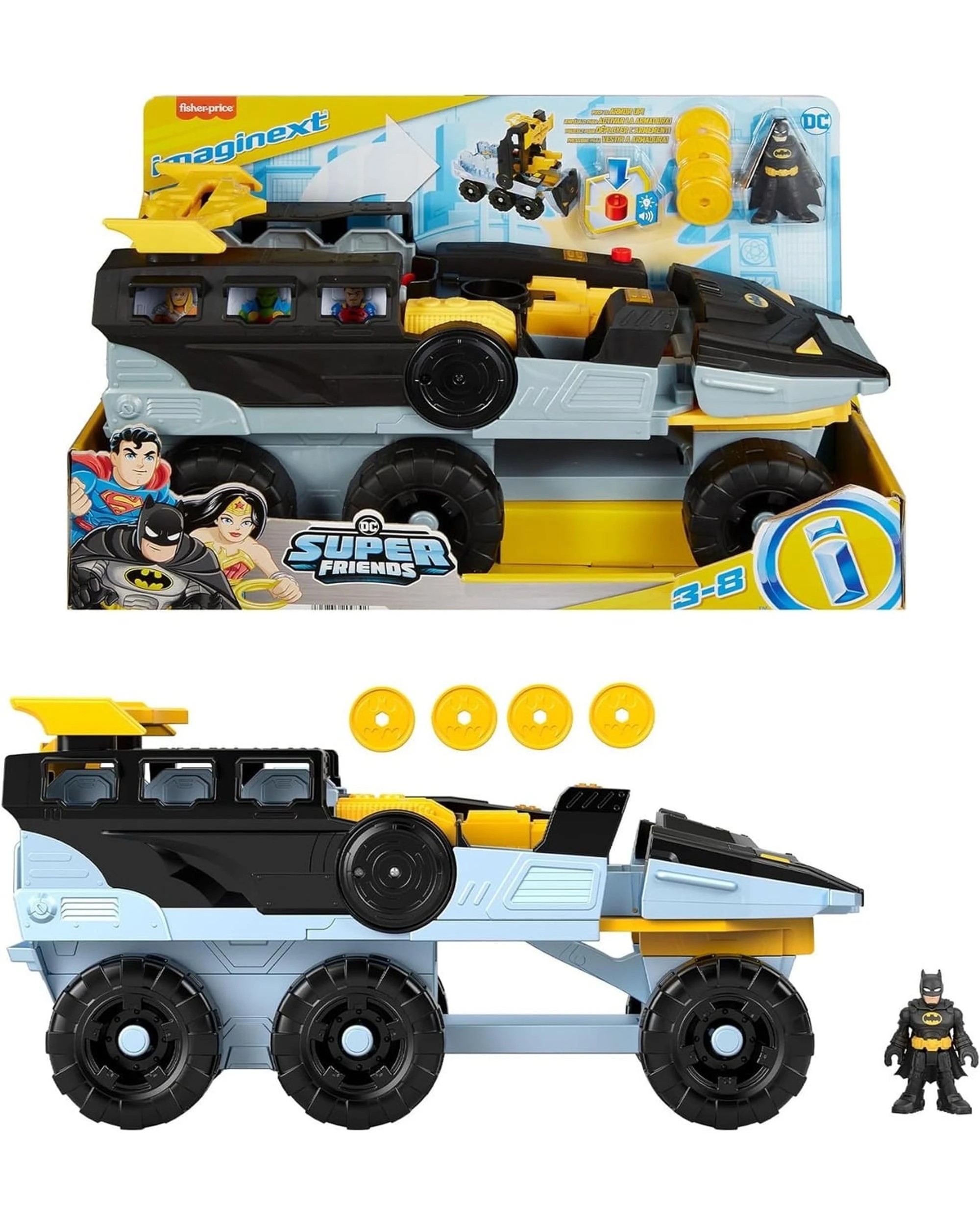 1 DC Super Friends Transforming Bat-tank, 1 of 6