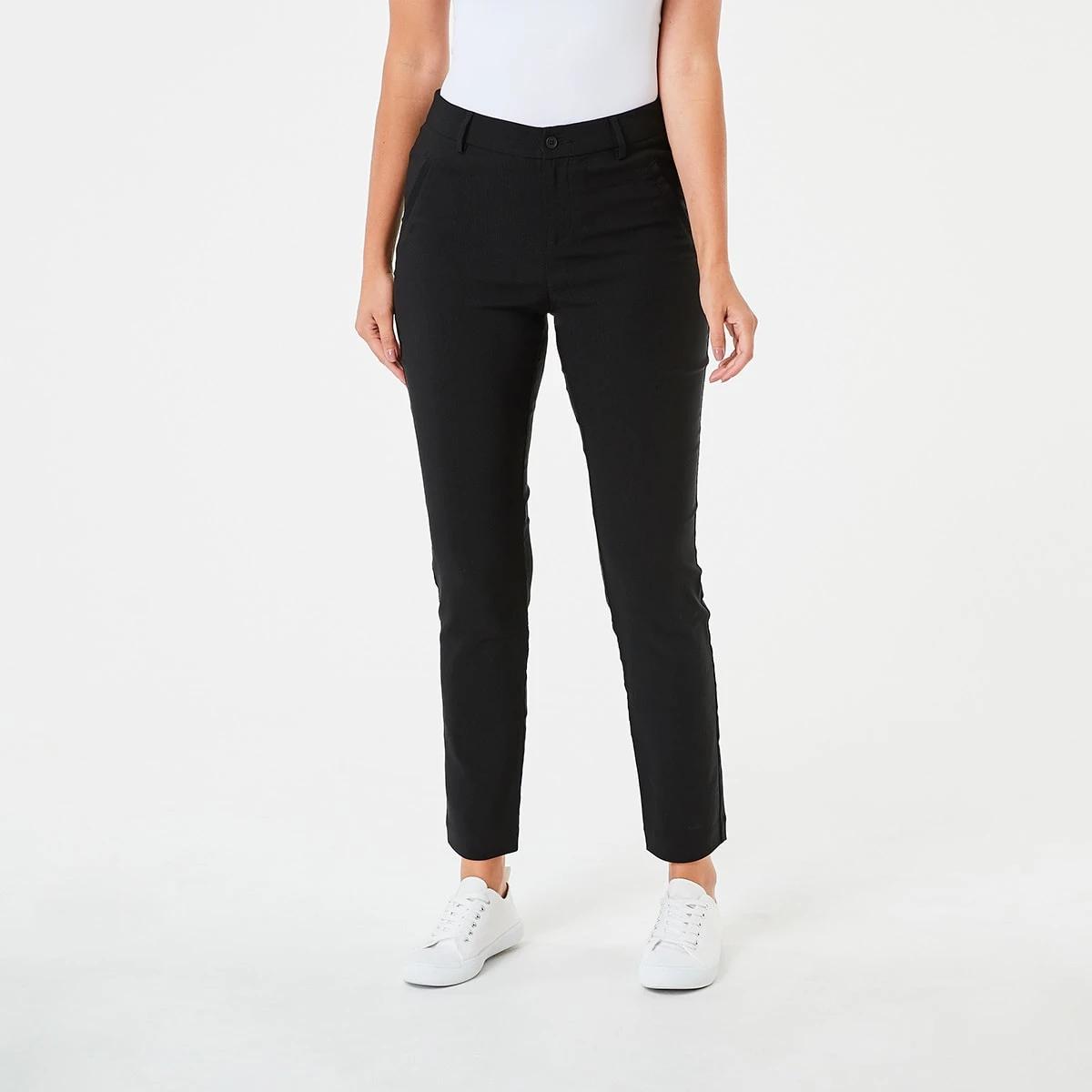 1 Slim Leg Bengaline Pants BLACK, 1 of 4
