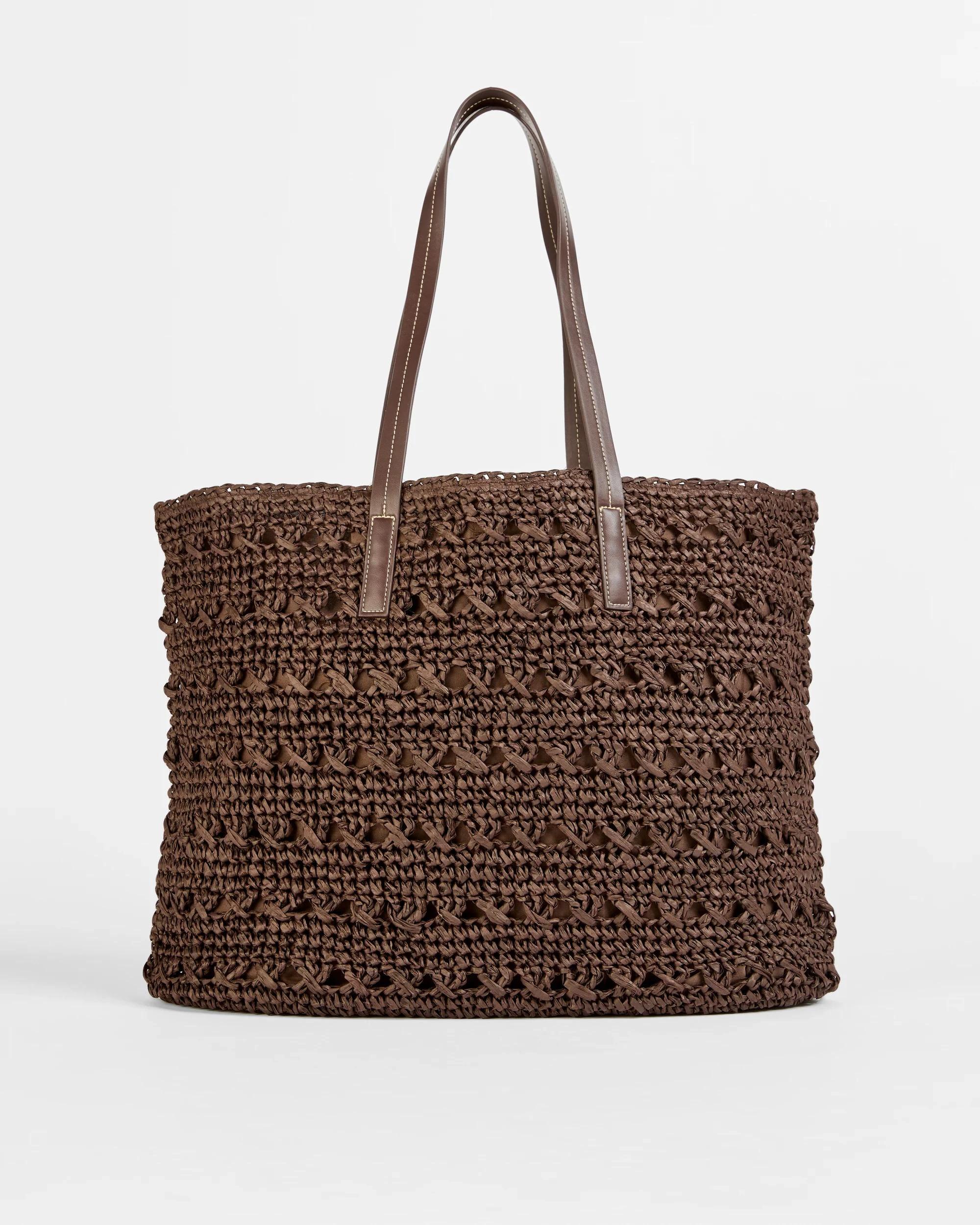 1 Target Crochet Market Tote Bag CHOCOLATE, 1 of 3