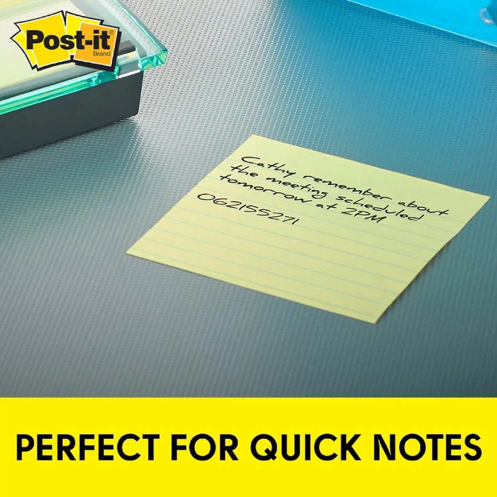 4 Post-it Lined Notes 101 x 152mm Yellow, 4 of 6