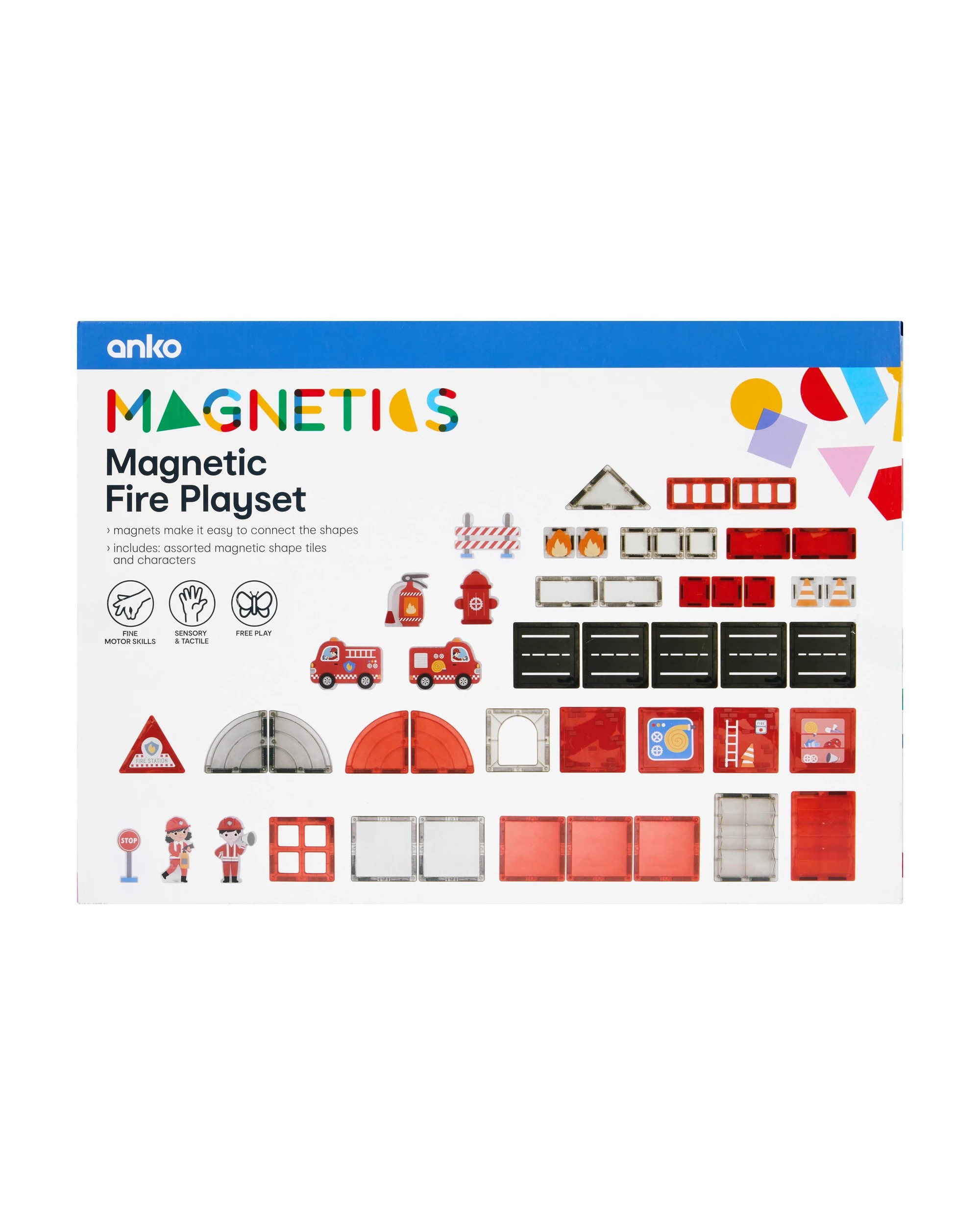 7 48 Pieces Magnetic Fire Playset, 7 of 7