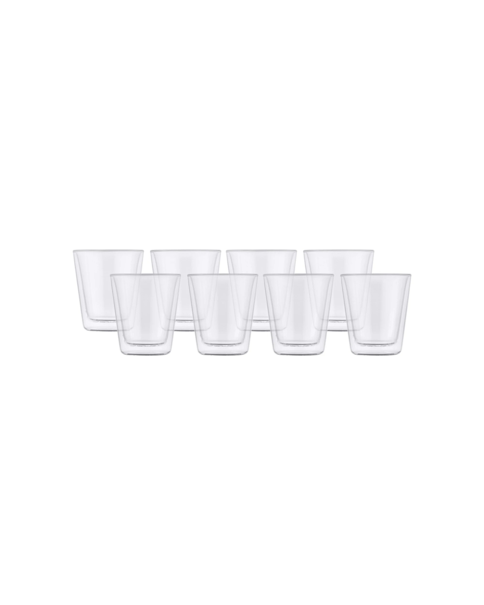1 Maxwell & Williams 200ml Blend Double Wall Conical Cups Set 8 Pack - Clear, 1 of 3