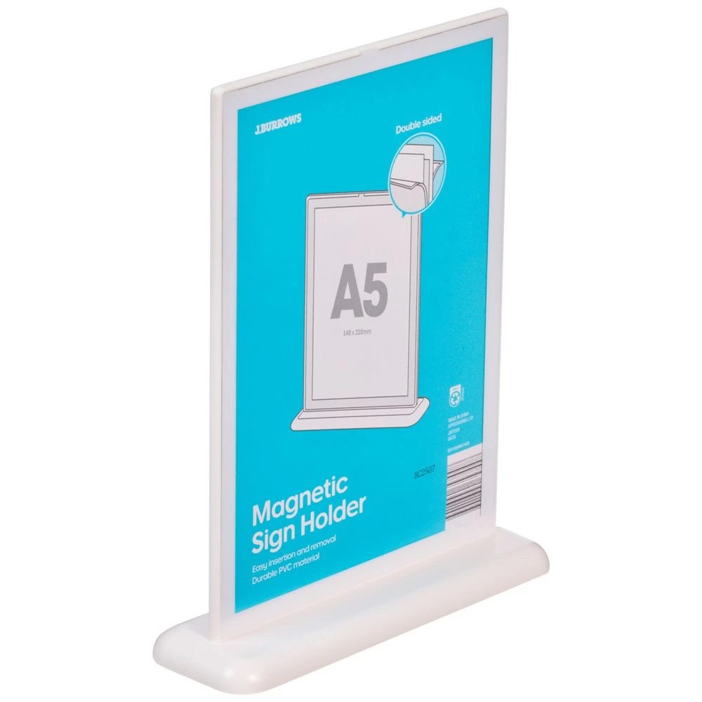 1 J.Burrows T Shape Sign Holder A5, 1 of 3