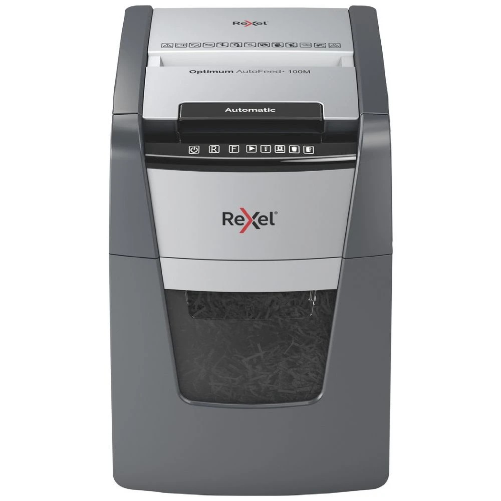 1 Rexel Optimum 100M AutoFeed Shredder, 1 of 5