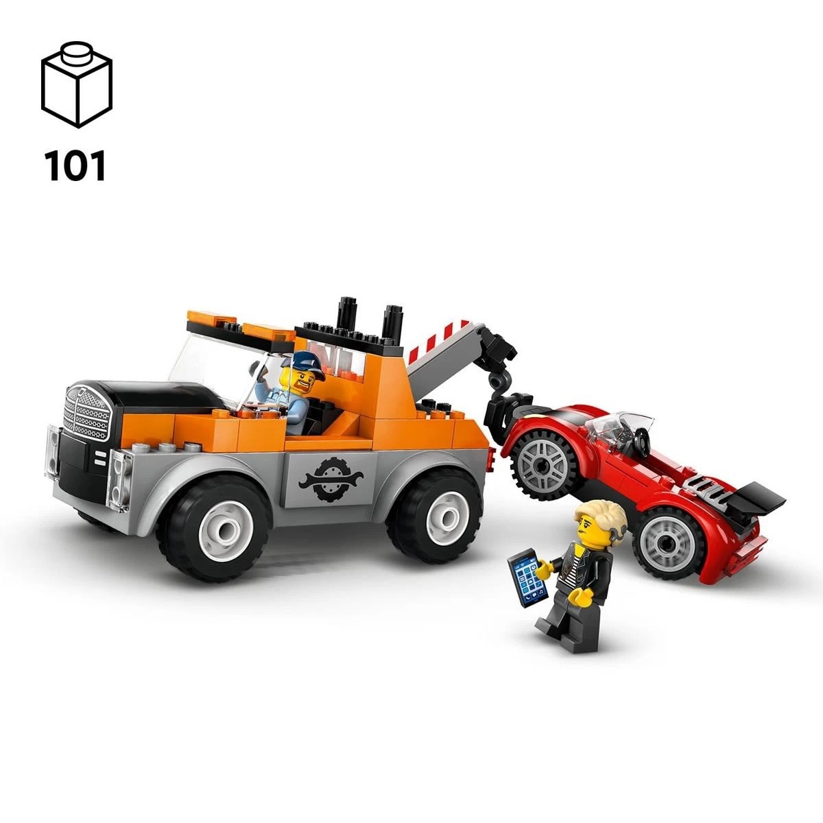 9 LEGO City Great Vehicles Tow Truck and Sports Car Repair 60435, 9 of 10
