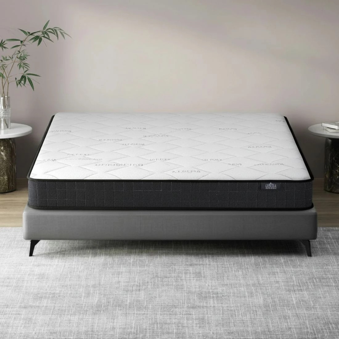1 Giselle Bedding 16cm Mattress Medium Firm Queen Comfort Support Breathable Pressure Relief Hypoallergenic - Grey, 1 of 7
