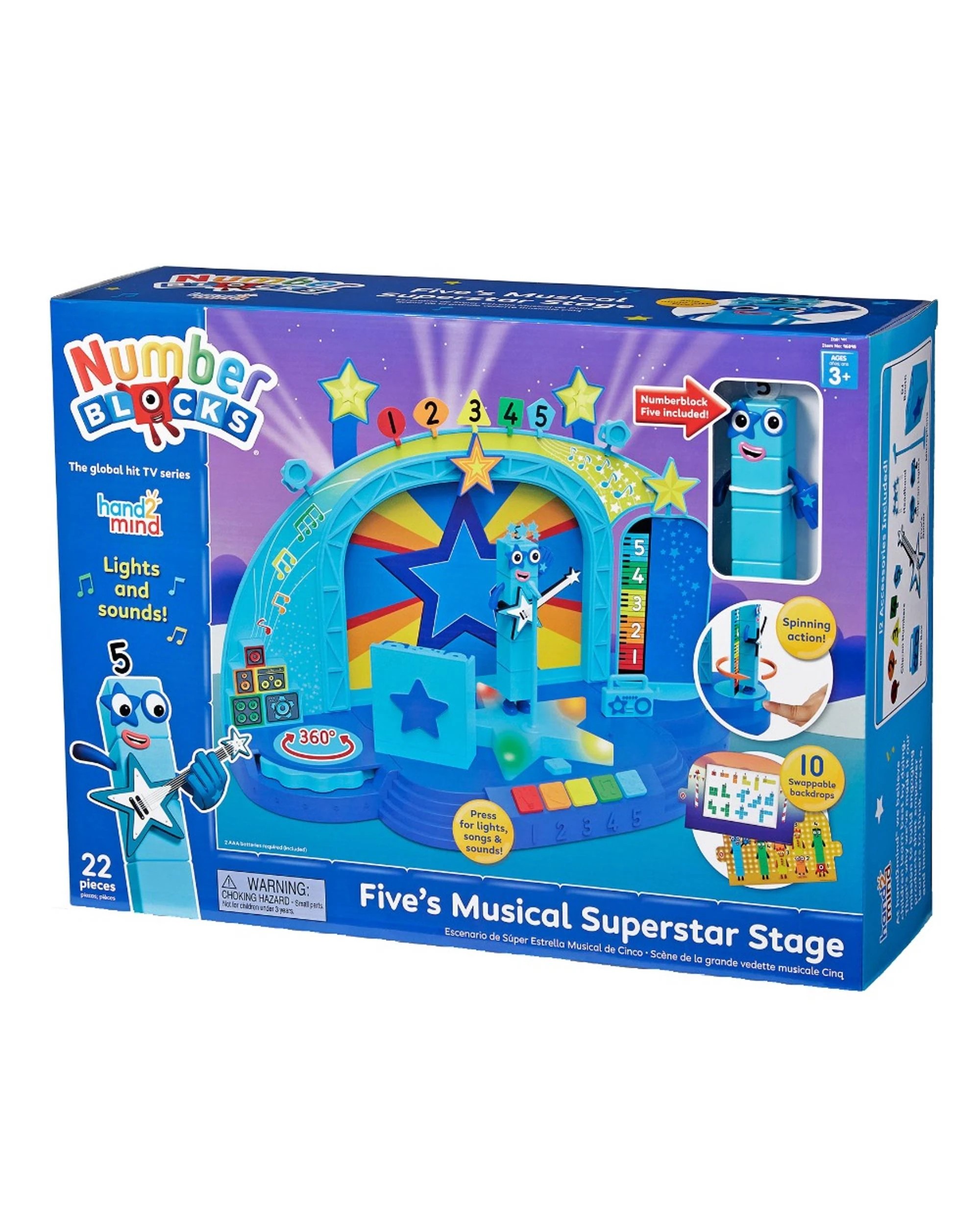 1 Numberblocks Five's Musical Superstar Stage Playset, 1 of 10