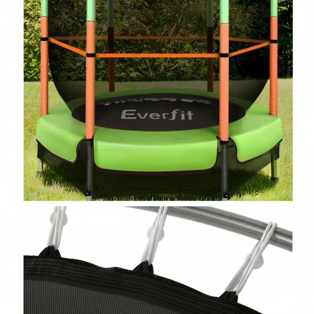6 Everfit 4.5FT Trampoline for Kids w/ Enclosure Safety Net Rebounder Gift - Multi, 6 of 7