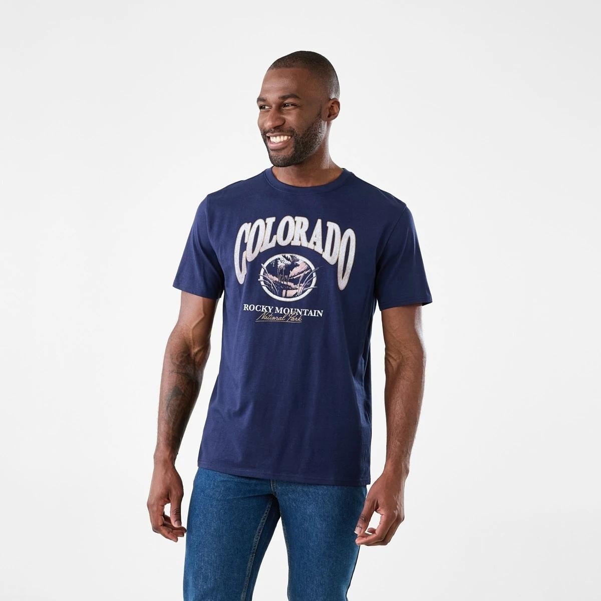 1 Print T-shirt Blu Night, 1 of 5