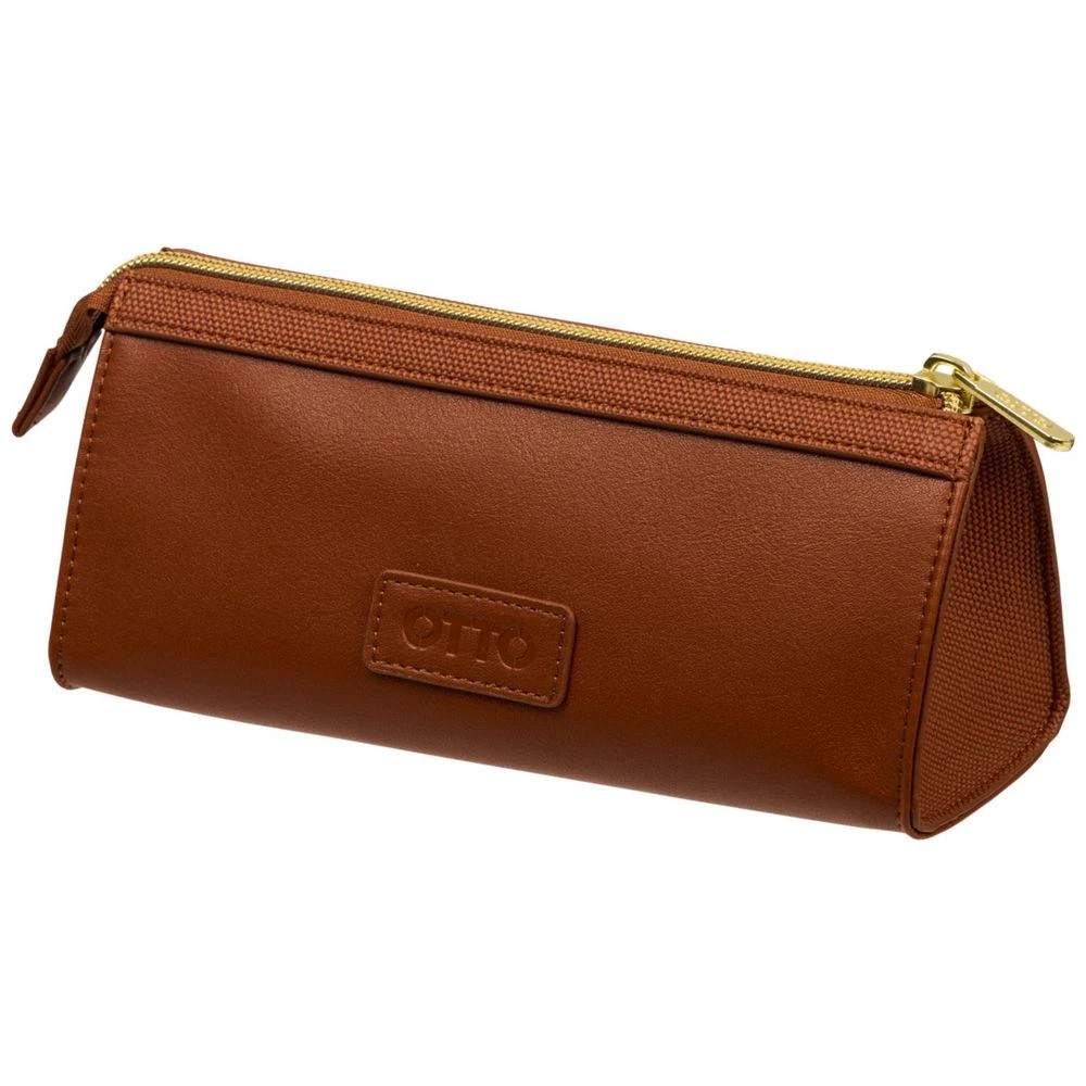 3 Otto Triangular Pencil Case Tan, 3 of 3
