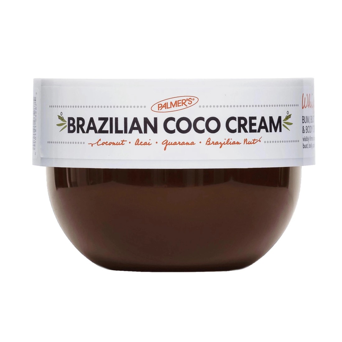 1 Palmers Coconut Oil Formula Brazilian Coco Whipped Bum, Bust and Body Cream 250g - Vitamin E - Brown, 1 of 8