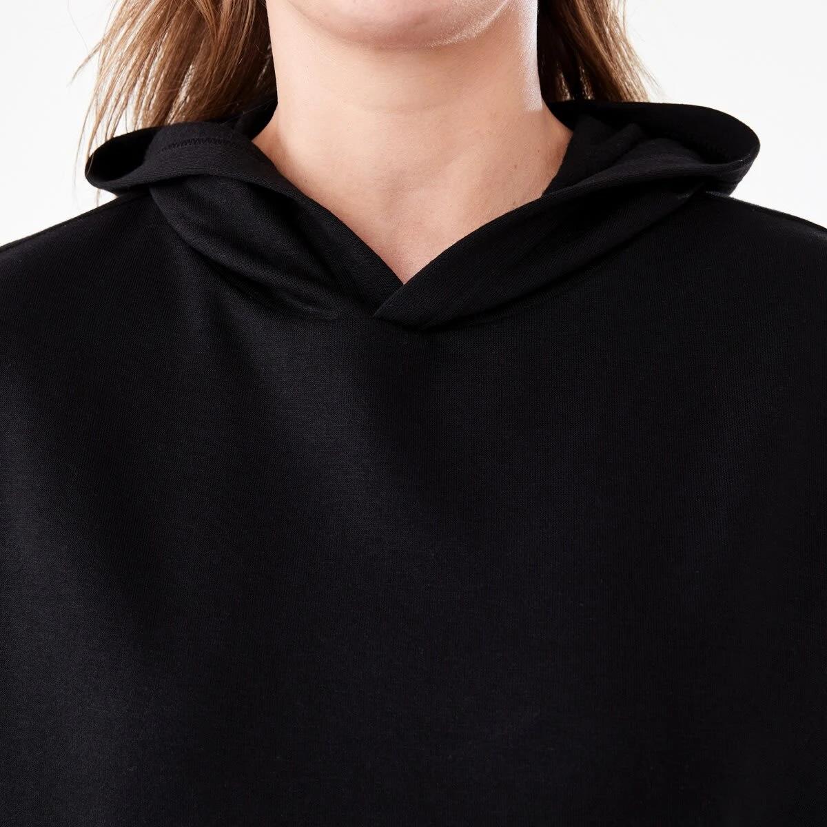 5 Active Womens Core Pop Over Hoodie BLACK, 5 of 6