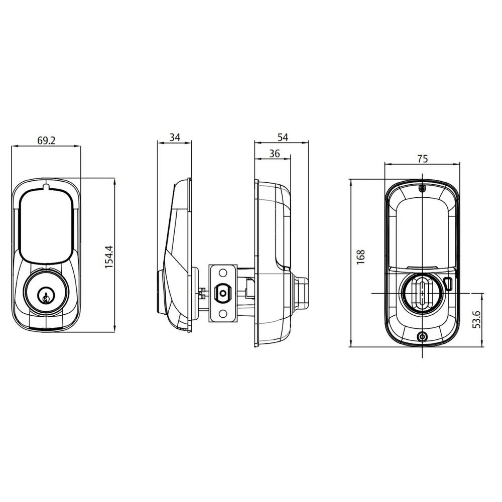 4 Yale Assure Lock Keyed with Yale Access Satin Chrome, 4 of 7