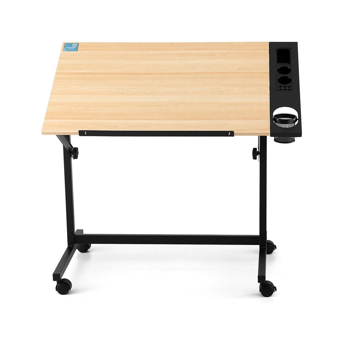 3 Artiss Drafting Table Drawing Desk Art Desk Multi-Functional Craft Drawing Table Oak - Brown, 3 of 6