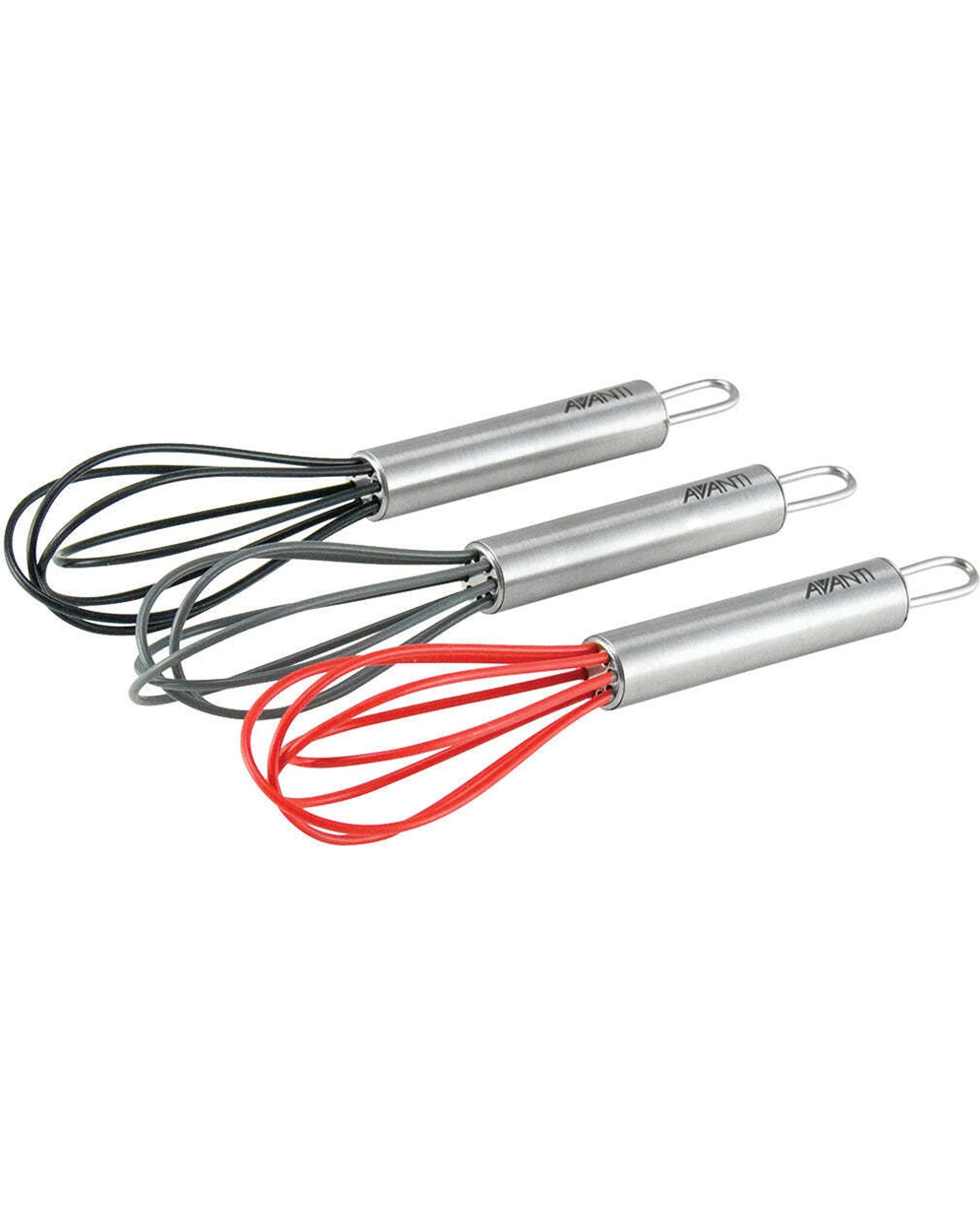 2 Avanti 15cm Silicone Mini Whisk Utensil Dishwasher Safe Hanging Loop 260c - Black, 2 of 2