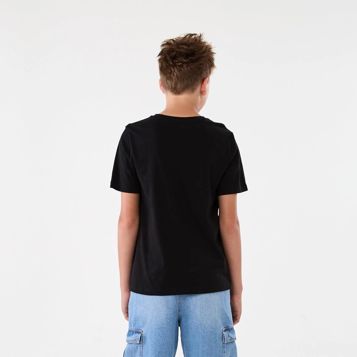 2 Short Sleeve Print T-shirt Blk Worldw, 2 of 8