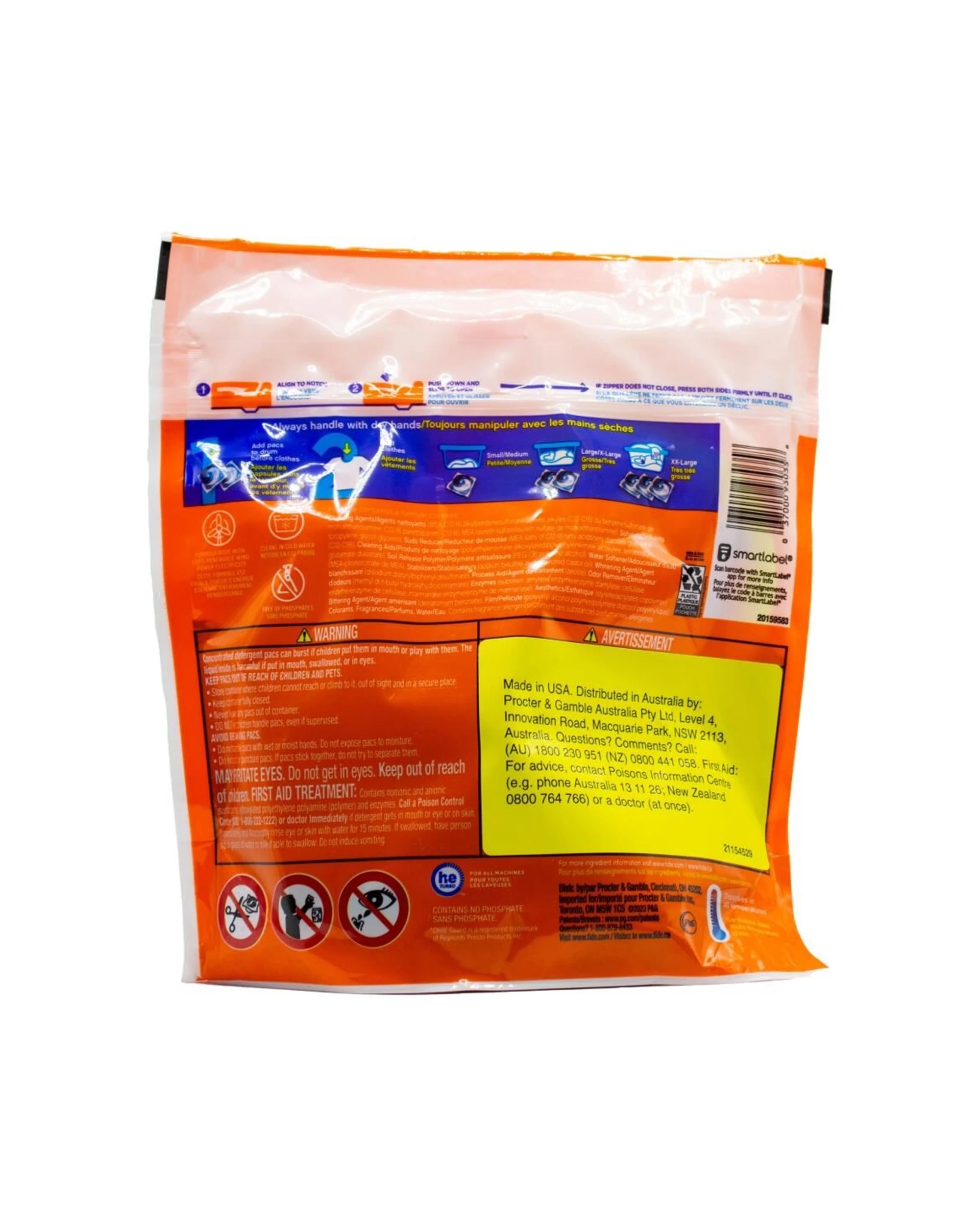 3 Tide PODS Laundry Detergent Pacs 3in1 96pc Original Powerful Clean - Multi, 3 of 3