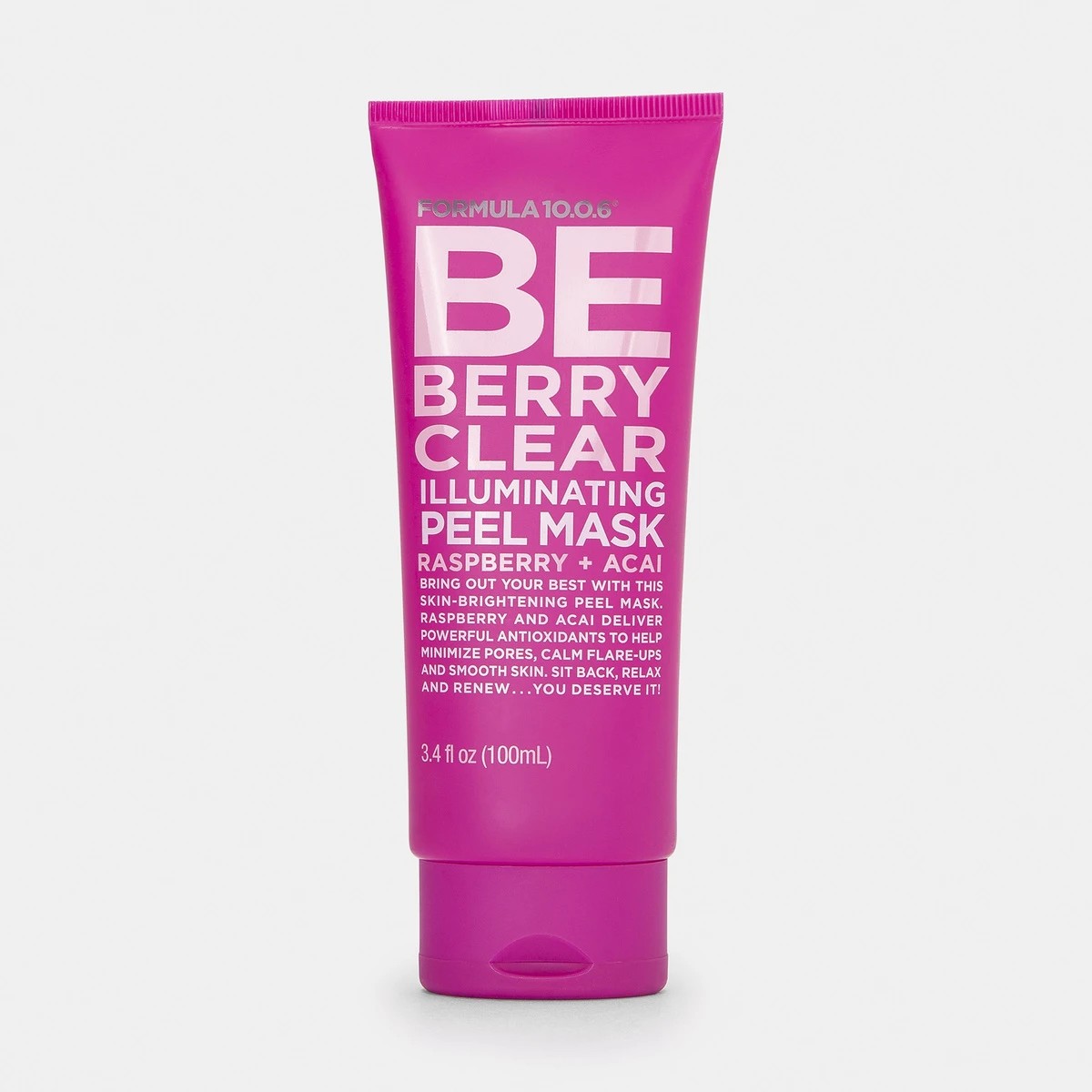 1 Formula 10.0.6 Be Berry Clear Illuminating Peel Mask 100ml - Raspberry & Acai, 1 of 5