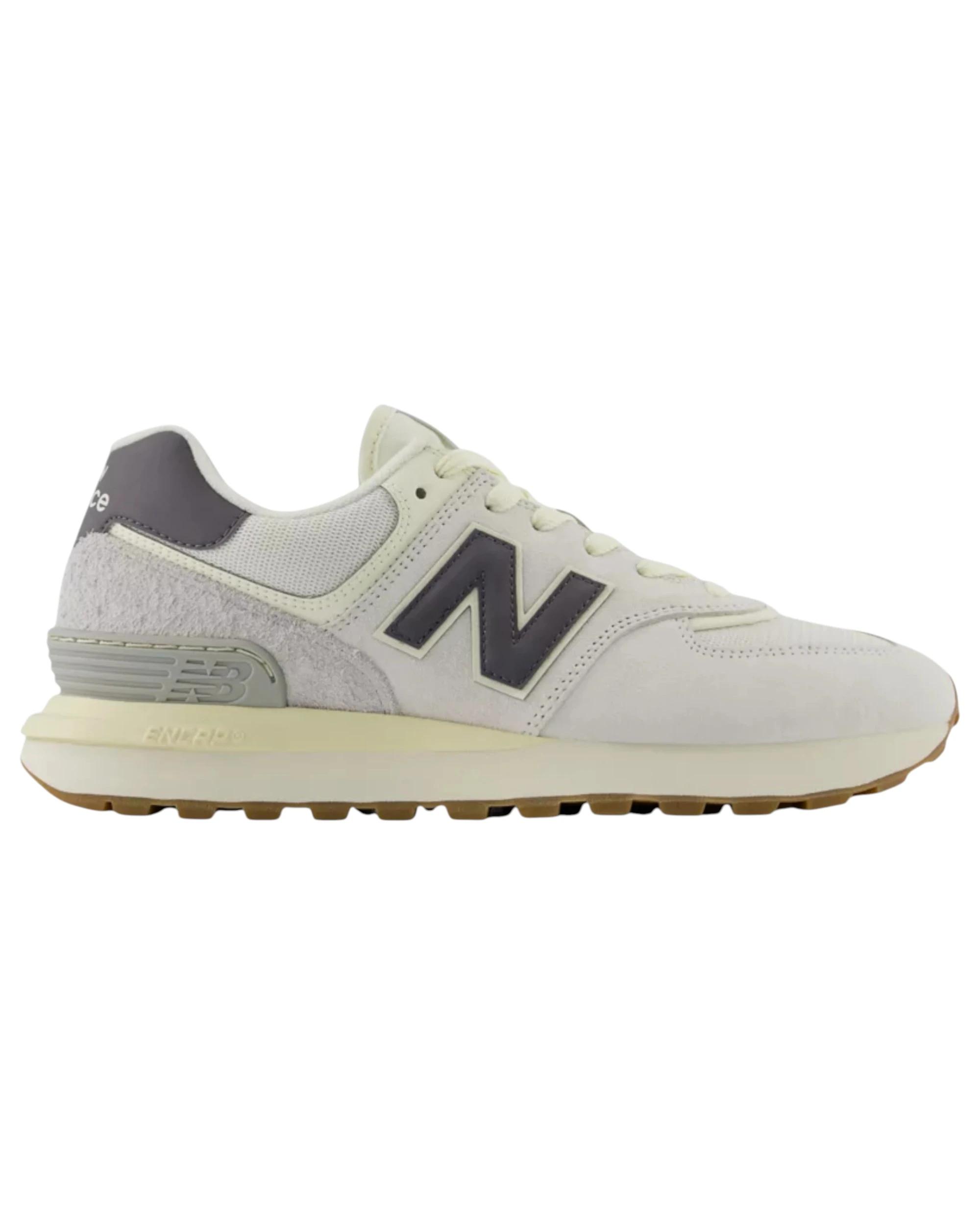 1 New Balance Mens 574 Alloy/ White Athletic Shoes ALLOY/WHITE, 1 of 5