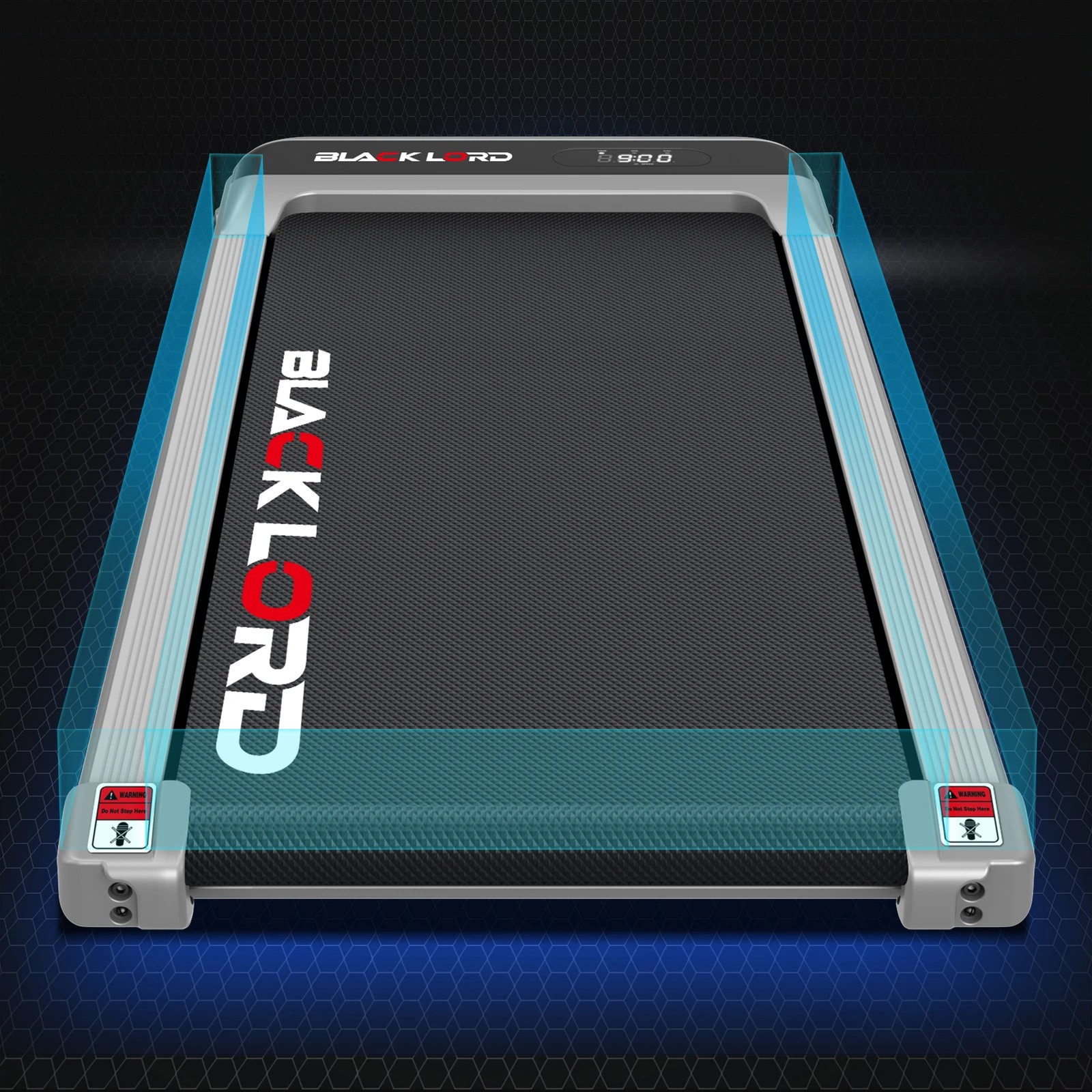 7 Black Lord Treadmill Electric Walking Pad Home Office Gym Fitness Incline MS2 - Silver, 7 of 9