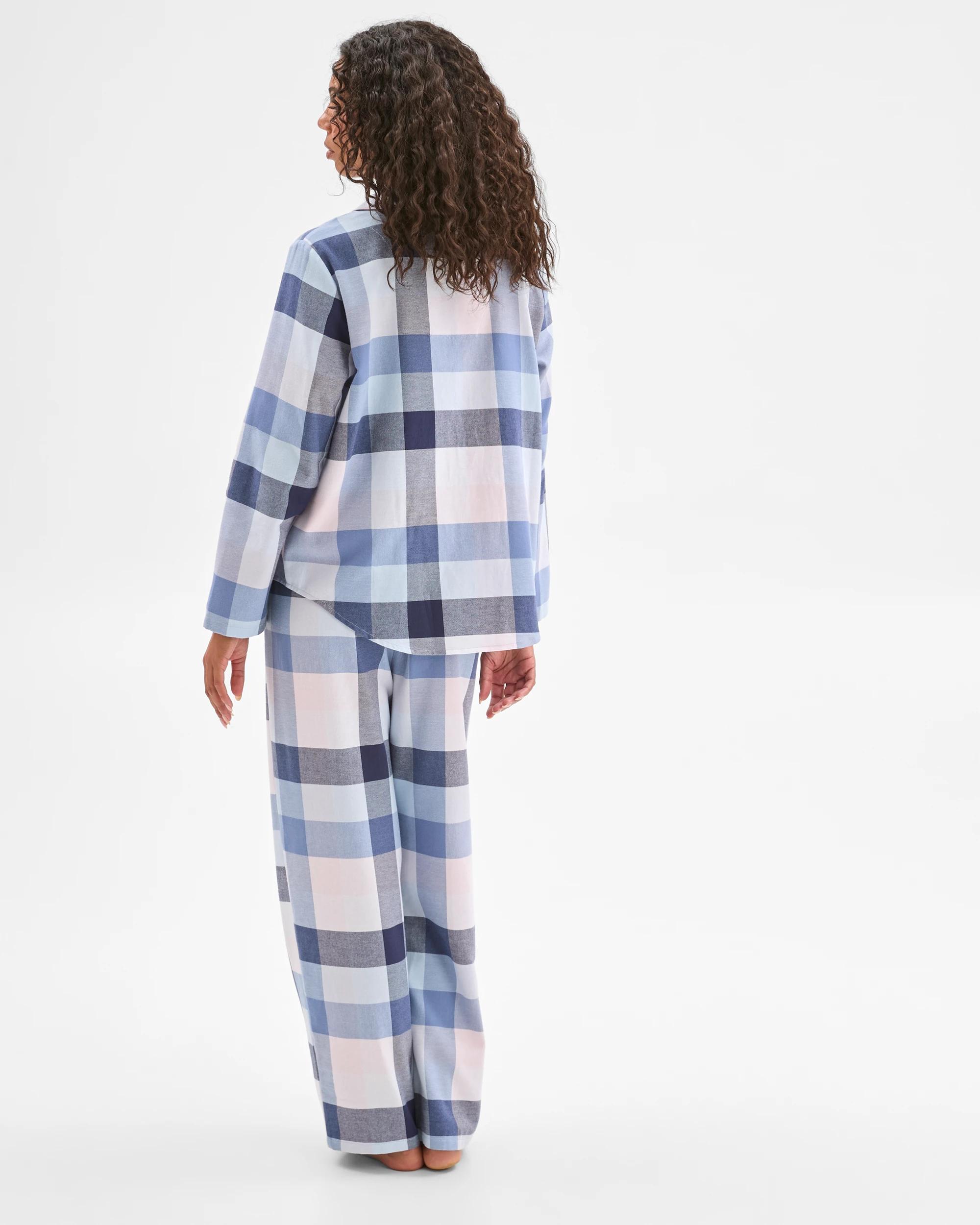 5 Target Woman Australian Cotton Flannelette Pyjama Set BUFFALO CHECK BLUE, 5 of 6