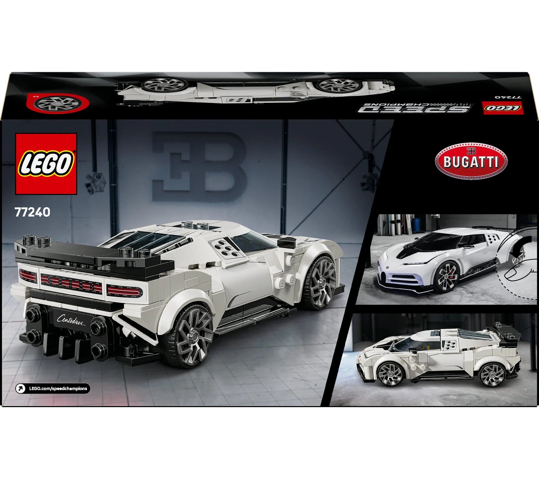 10 LEGO Speed Champions Bugatti Centodieci Hyper Sports Car 77240, 10 of 10