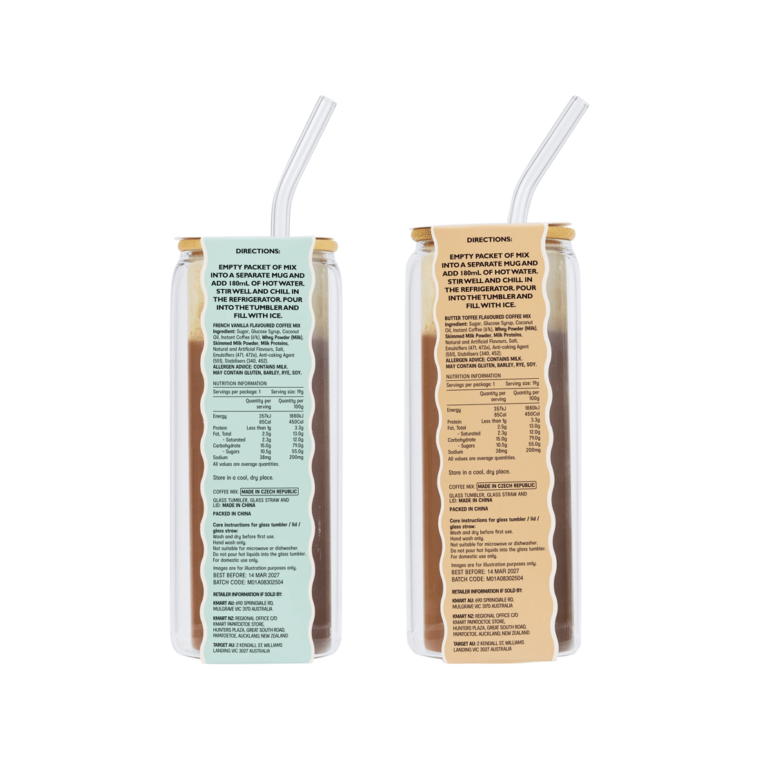 6 Iced Coffee Gift Set - Assorted, 6 of 6