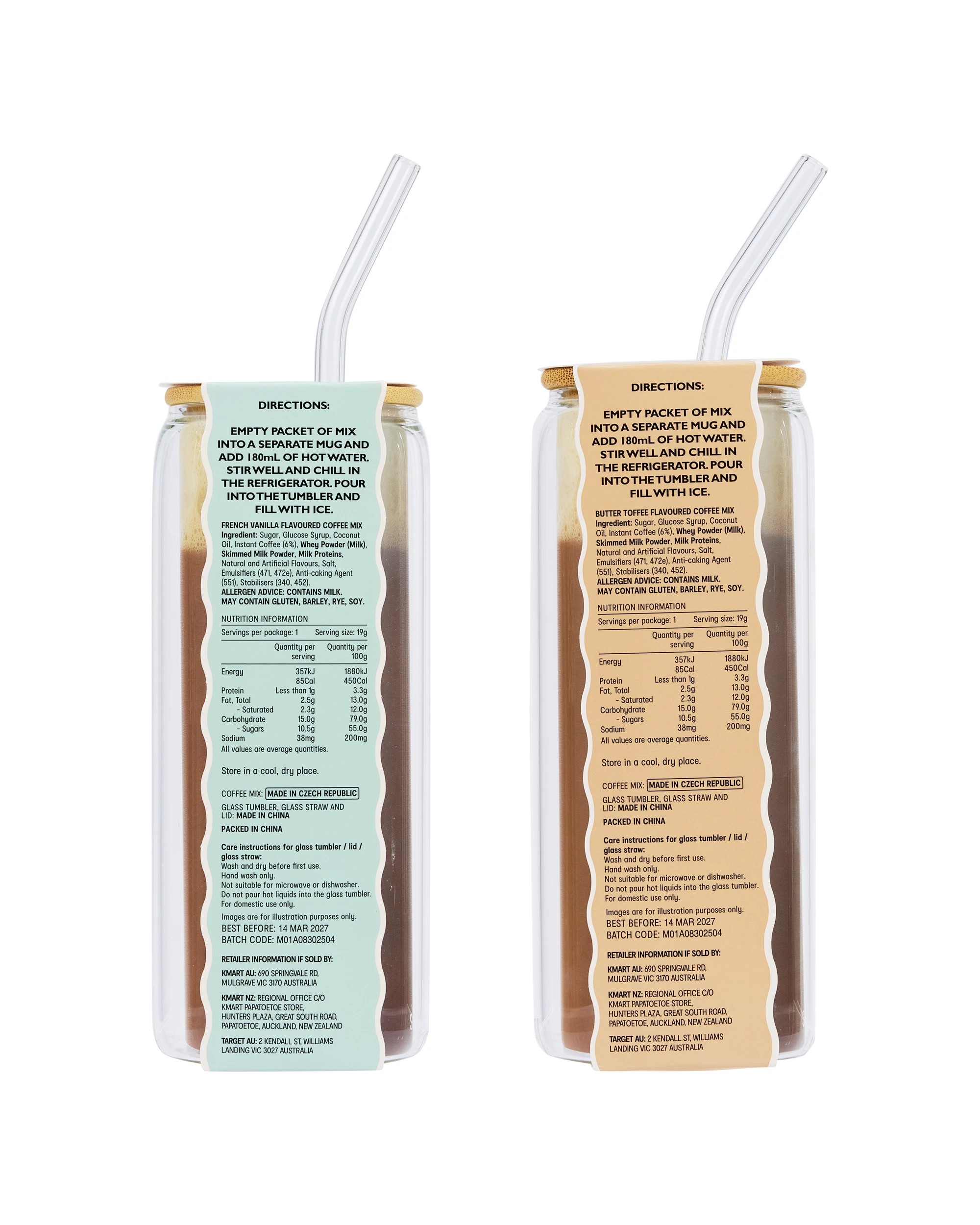 6 Iced Coffee Gift Set - Assorted, 6 of 6