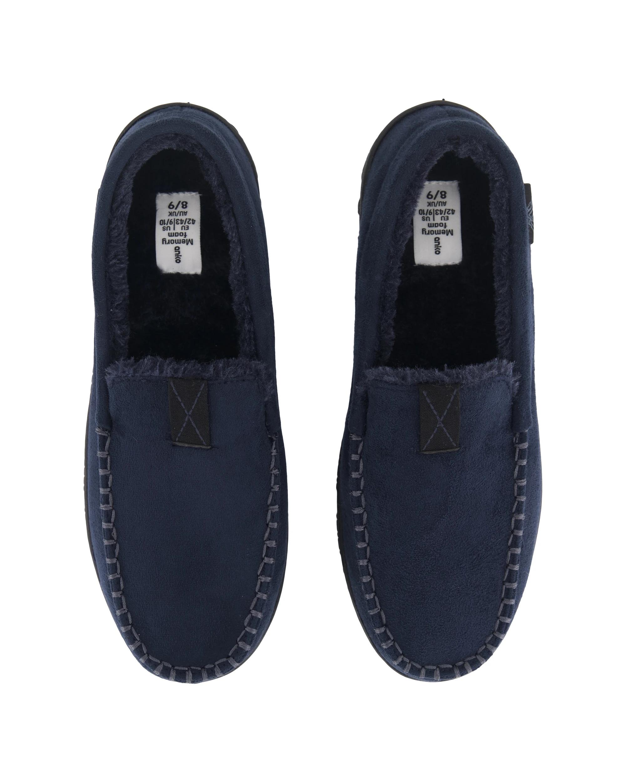 3 Hardsole Loafer Slippers Navy, 3 of 5