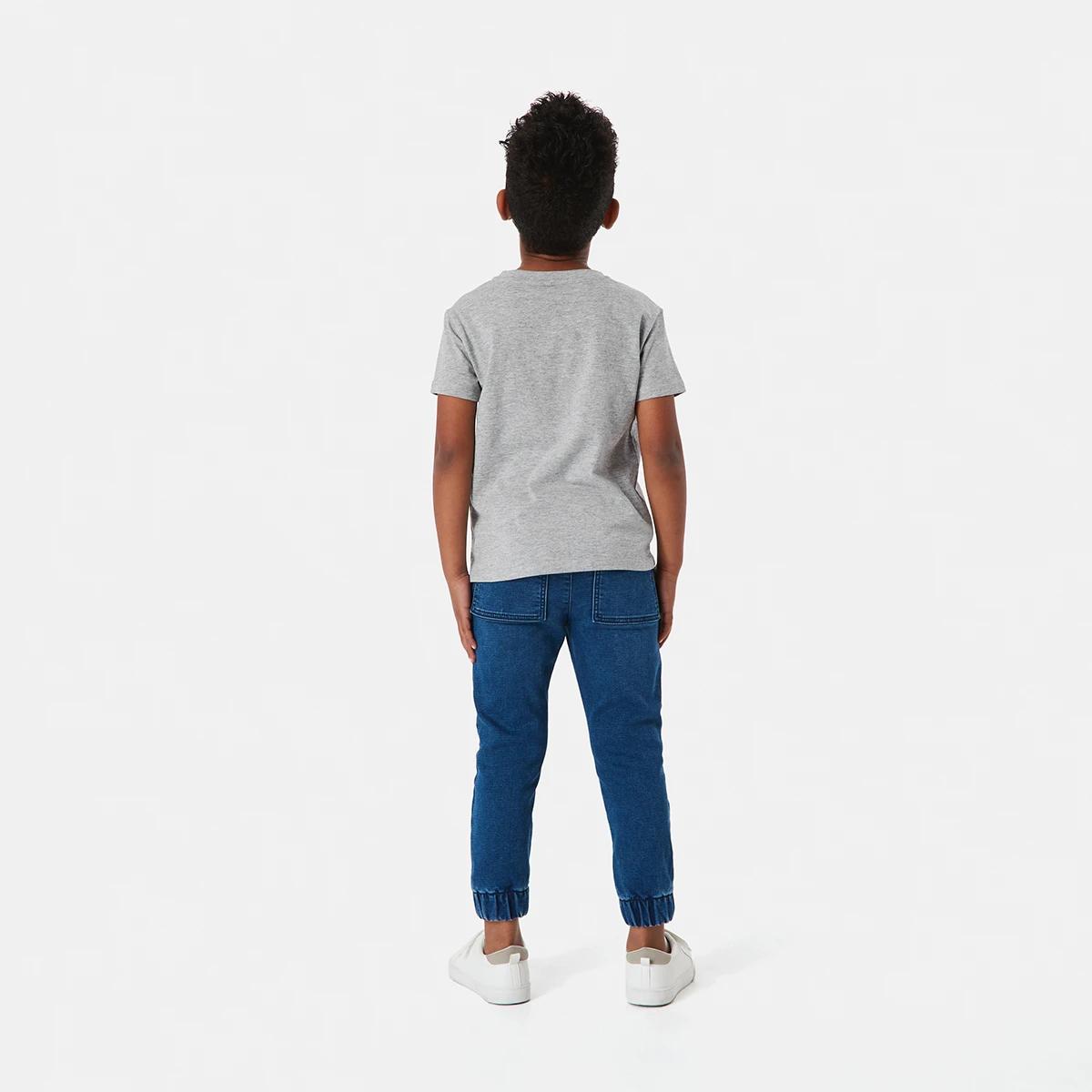 5 Chest Print T-shirt Gry Car, 5 of 7
