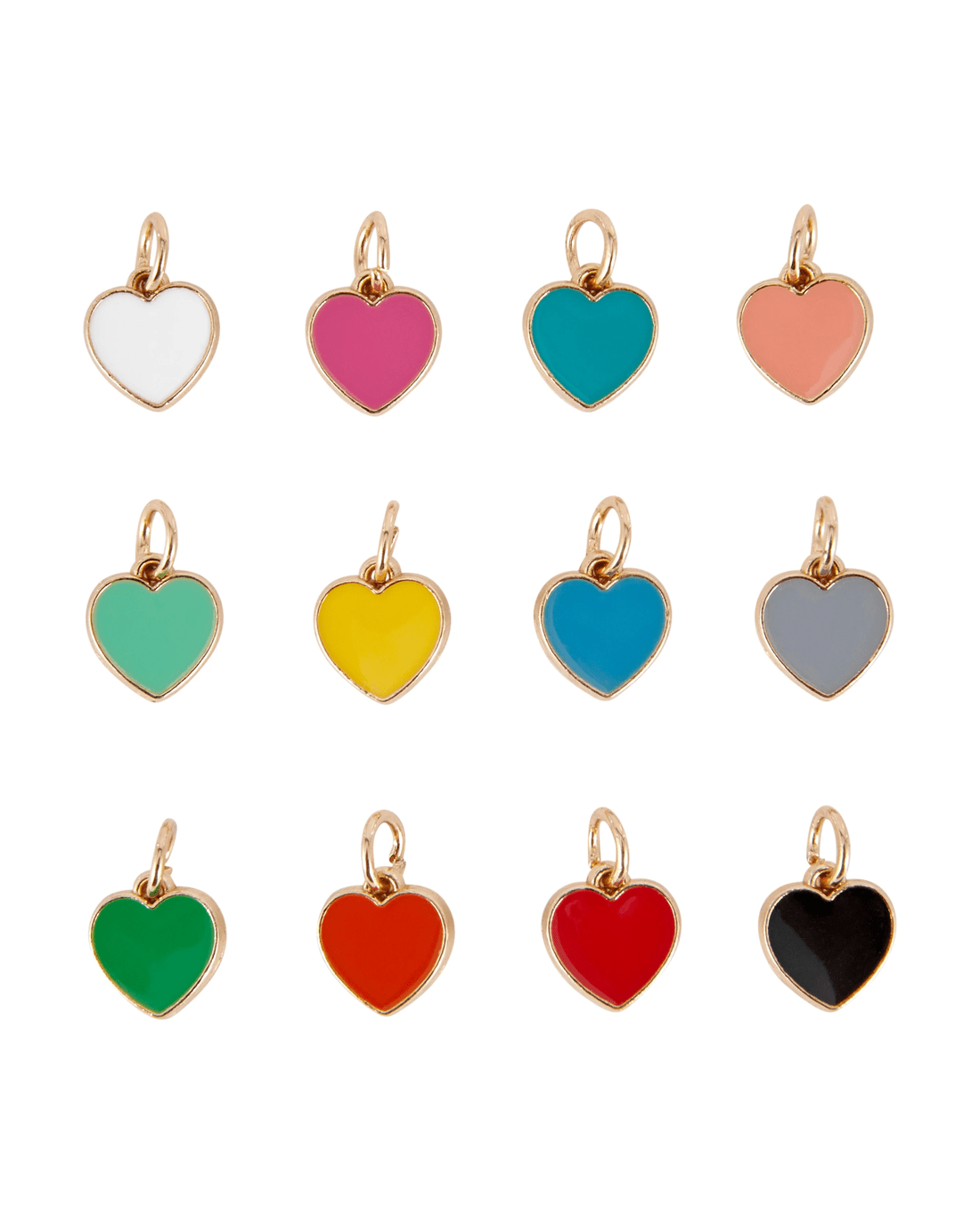 2 12 Piece Jewellery Making Charms - Heart, 2 of 3
