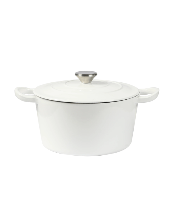 Toque Enamel Dutch Oven 4L Cast Iron Pan Casserole Pot Slow Cook Cooker with Lid