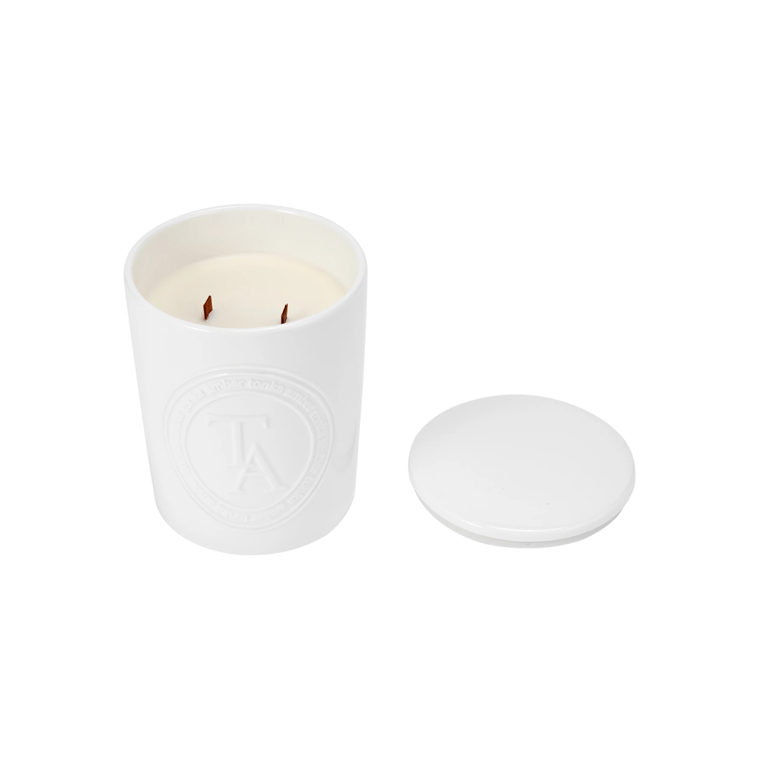 5 XL Amber Tonka Pure Soy Wax Ceramic Candle, 5 of 6