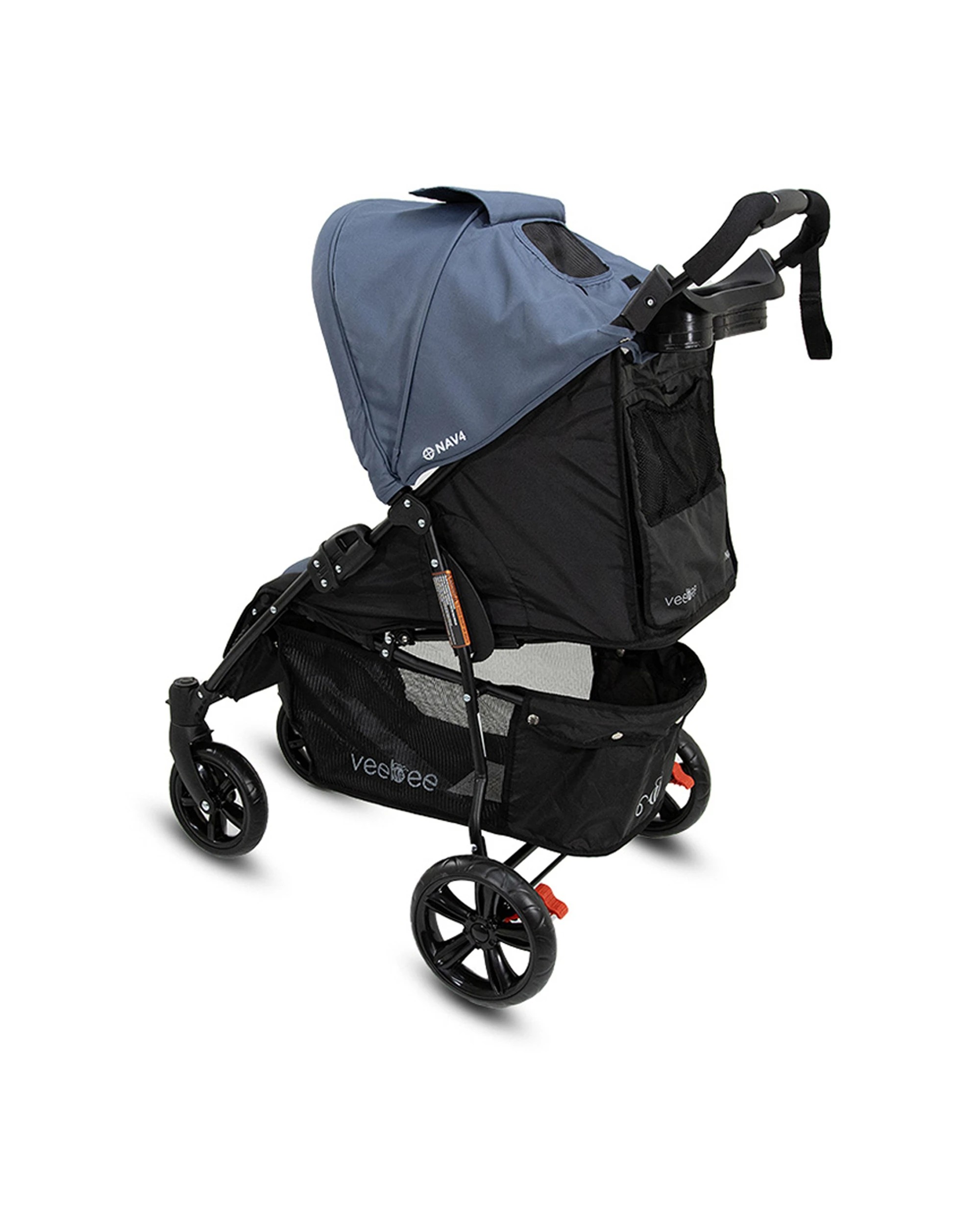 6 Veebee Nav 4 Foldable Baby Stroller Suitable From Birth Toddler Glacier Colour 100cm Stroller Pram Kit
 - Blue, 6 of 9