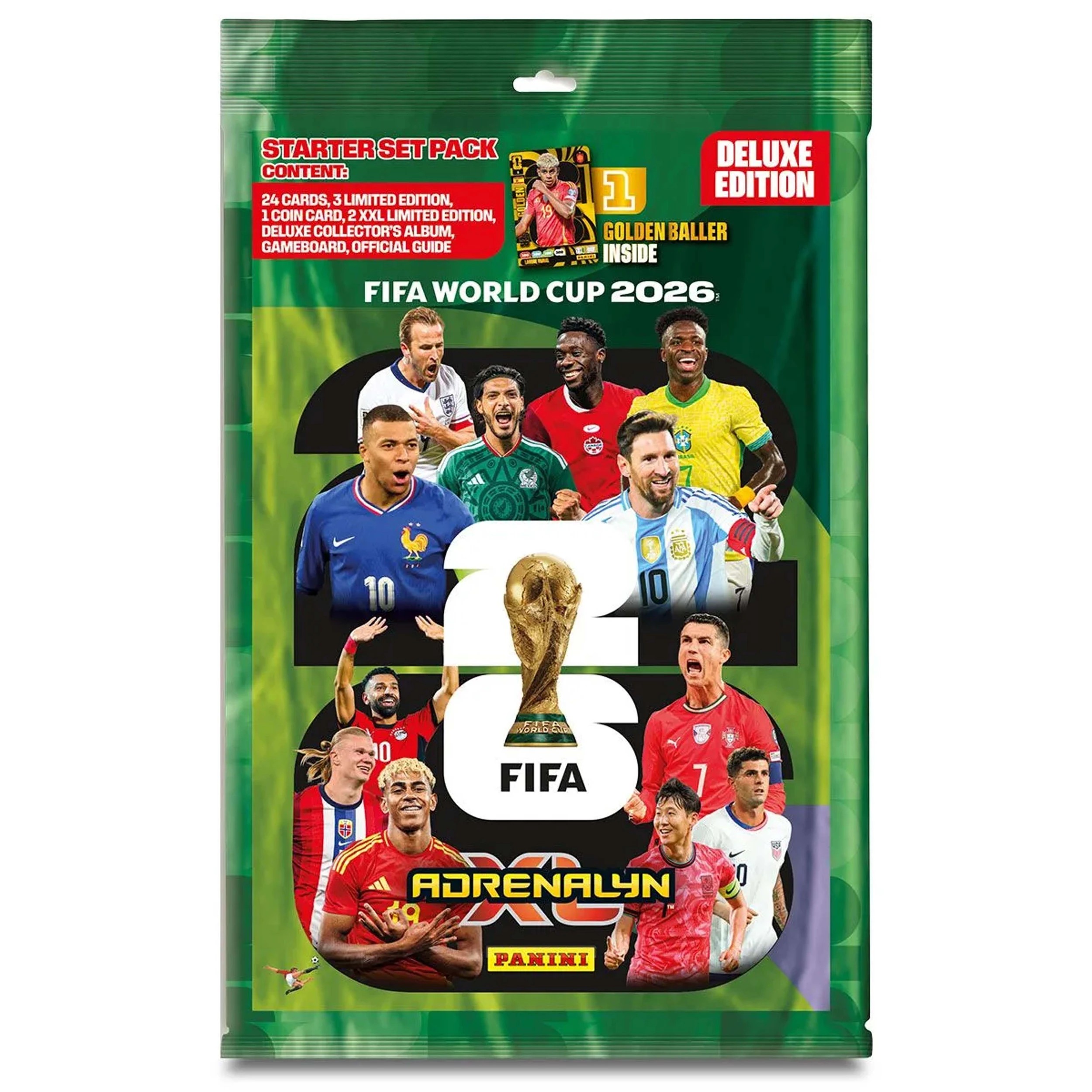 1 Panini FIFA World Cup Adrenalyn XL 2026 Card Starter Pack Deluxe Version, 1 of 2