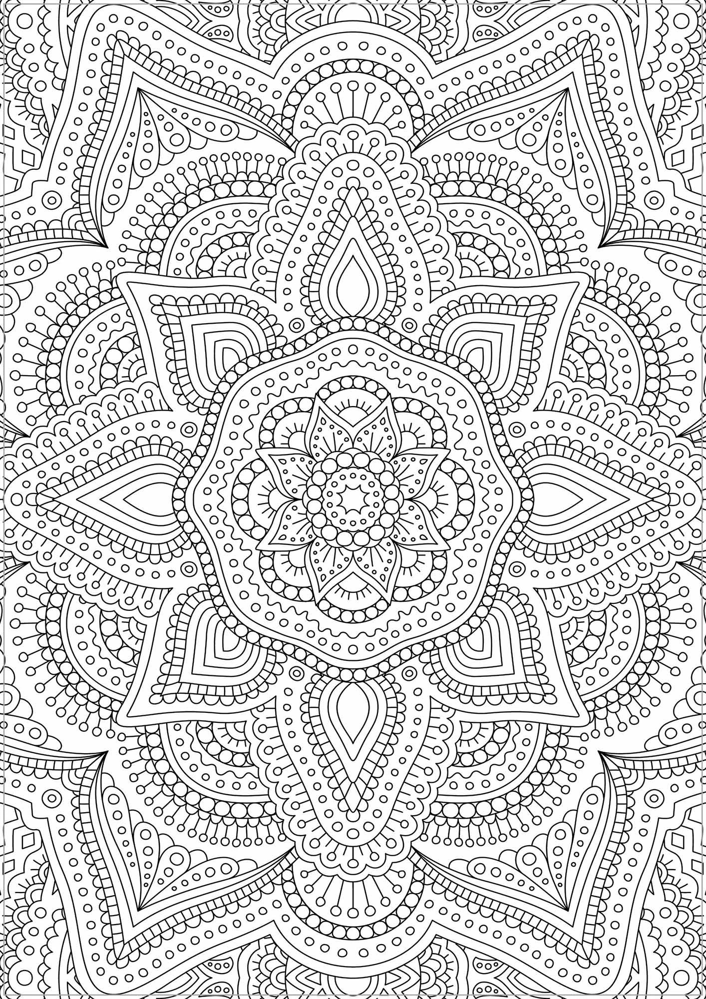3 Colour Your Own Mandala Mindful Poster Art - Book, 3 of 3