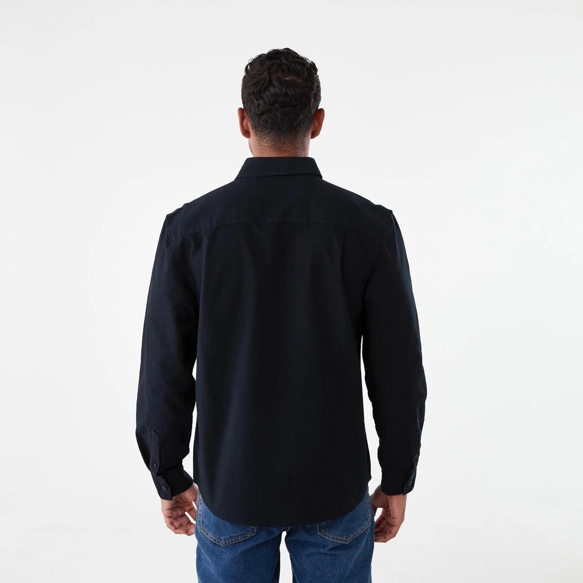3 Long Sleeve Oxford Shirt BLACK, 3 of 7