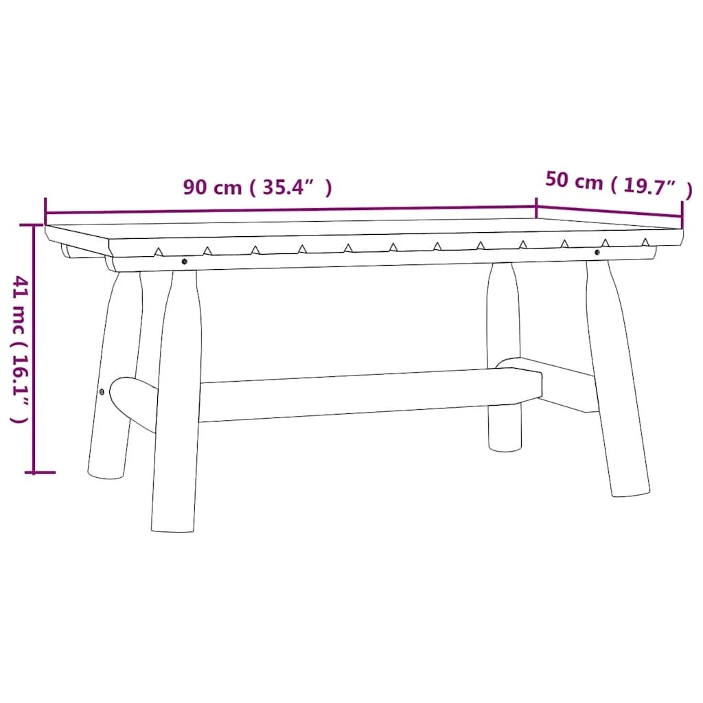5 vidaXL coffee table Durable - Brown, 5 of 5