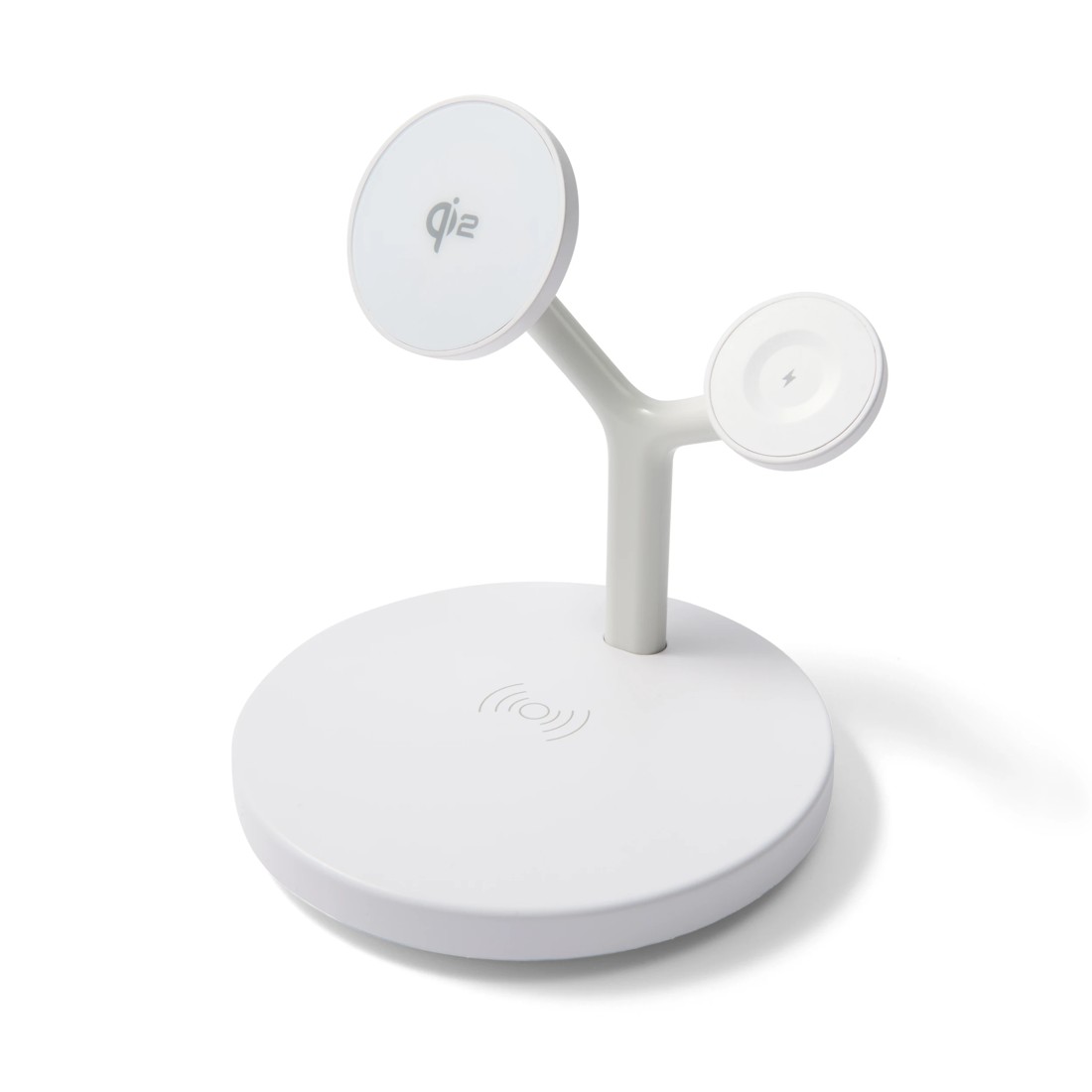 2 Qi2 3-in-1 Desktop Wireless Charger - White, 2 of 10