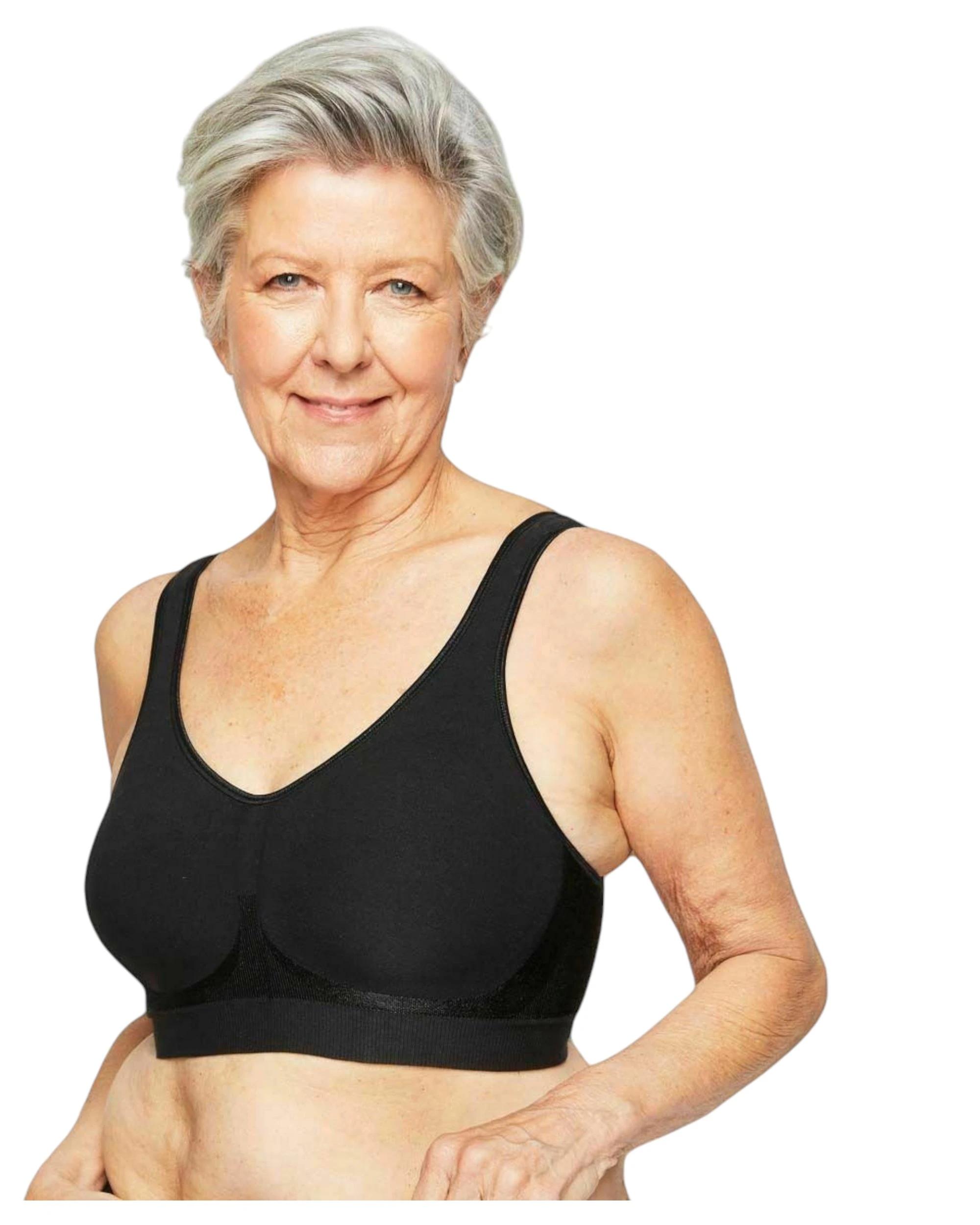 1 Playtex Comfort Revolution Contour Wirefree Bra BLACK, 1 of 3