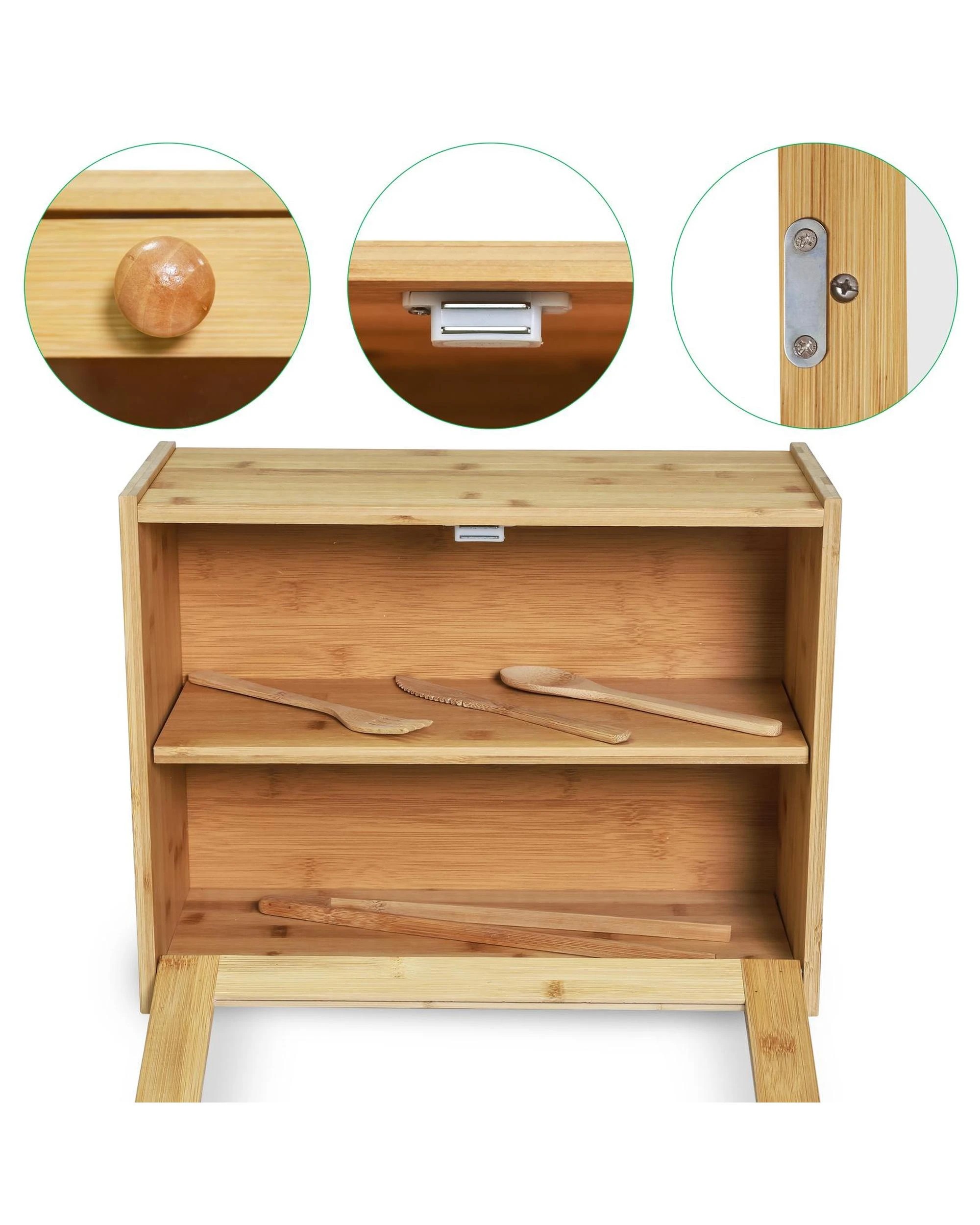 6 Bamboo Bread Box, 6 of 10