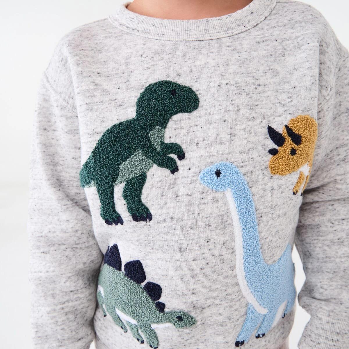 5 Boucle Crew Neck Sweatshirt Mrl Dino, 5 of 9
