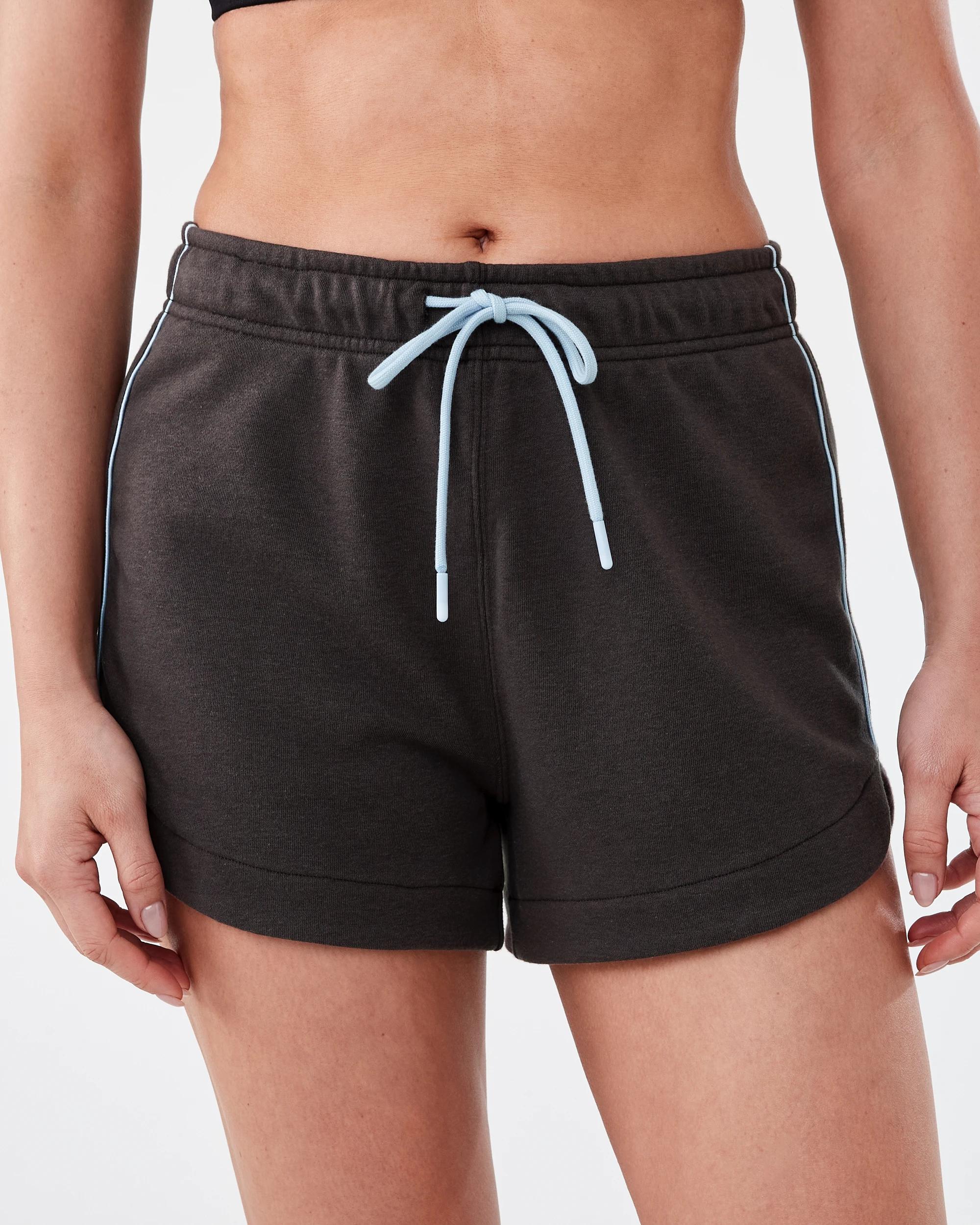 1 Active Womens Terry Sport Shorts Espresso, 1 of 6