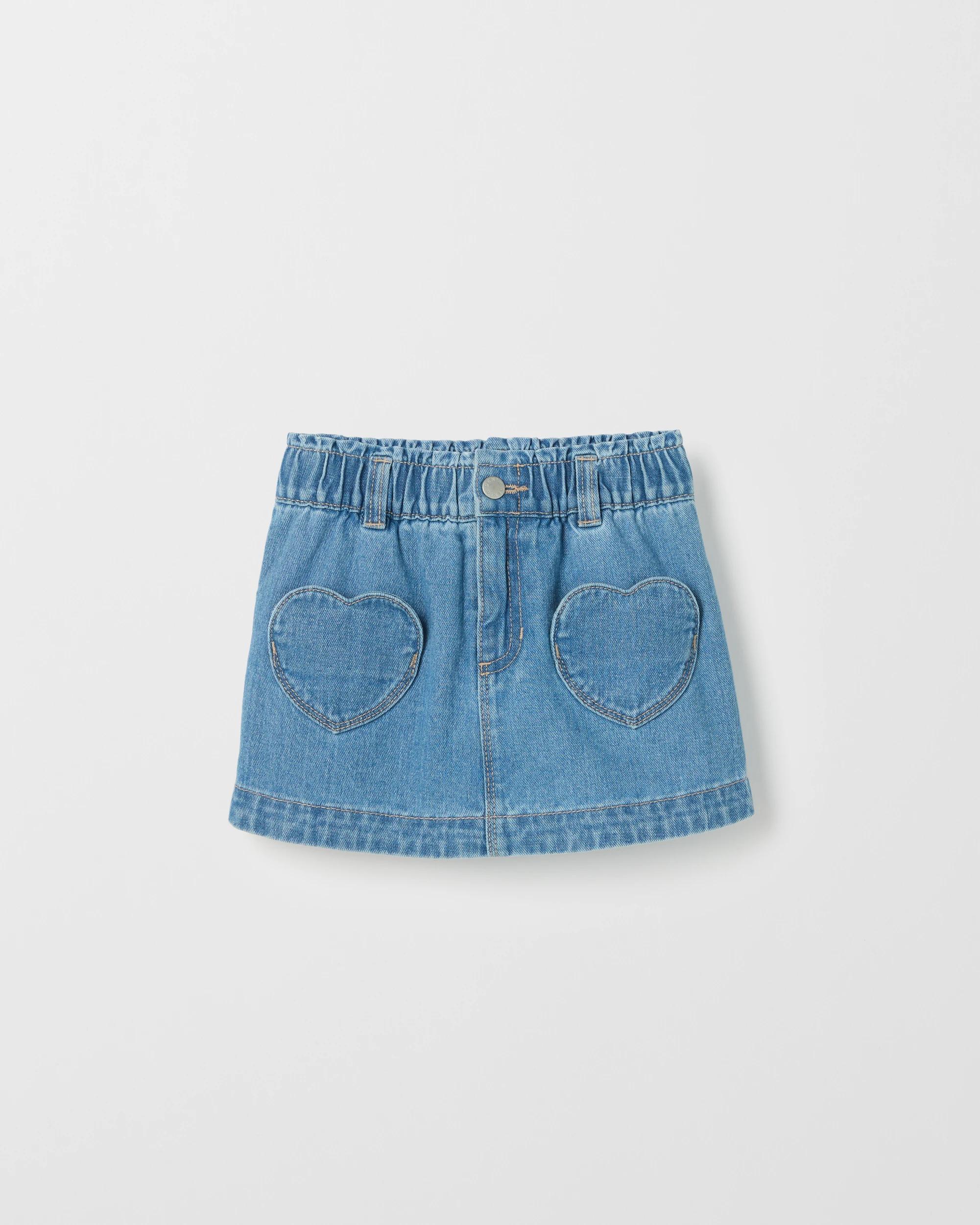 5 Target Denim Skort BLUE HEART POCKET, 5 of 7