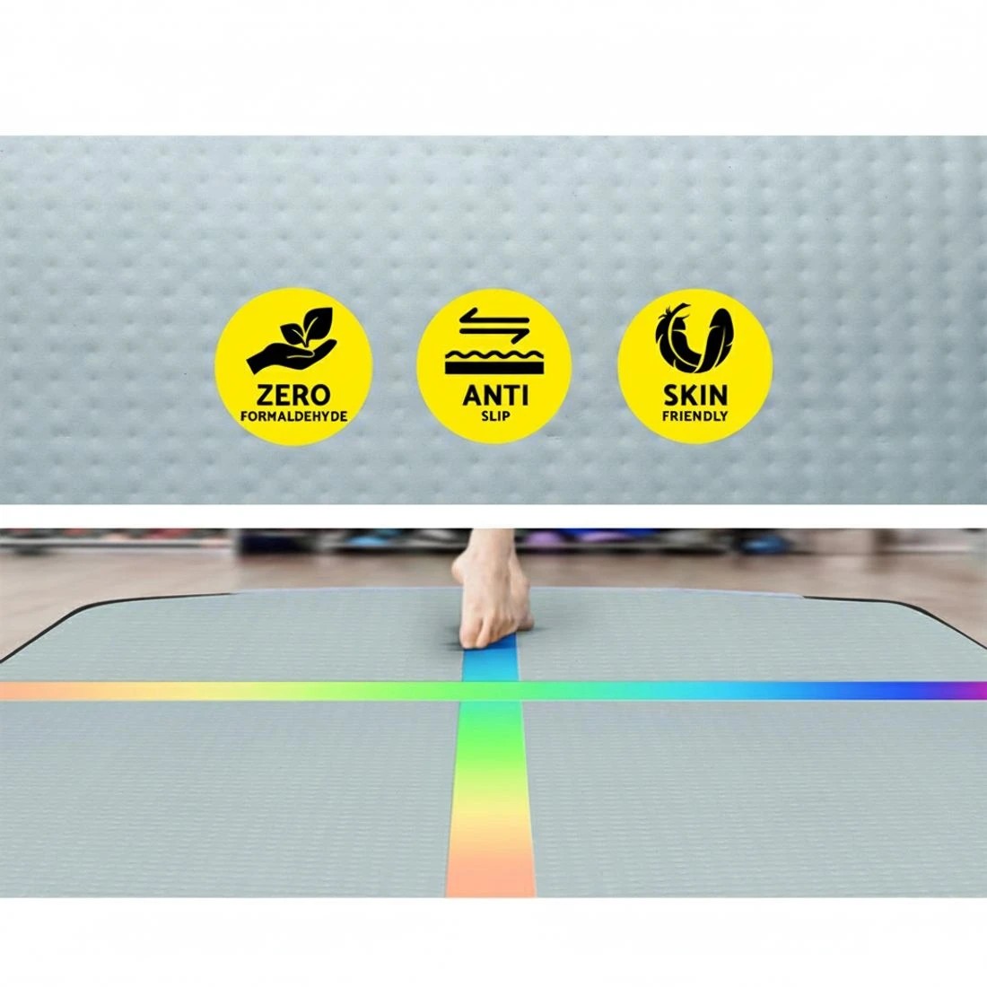 4 Everfit 3M Air Track Gymnastics Tumbling Exercise Mat Inflatable Mats + Pump - Multi, 4 of 6