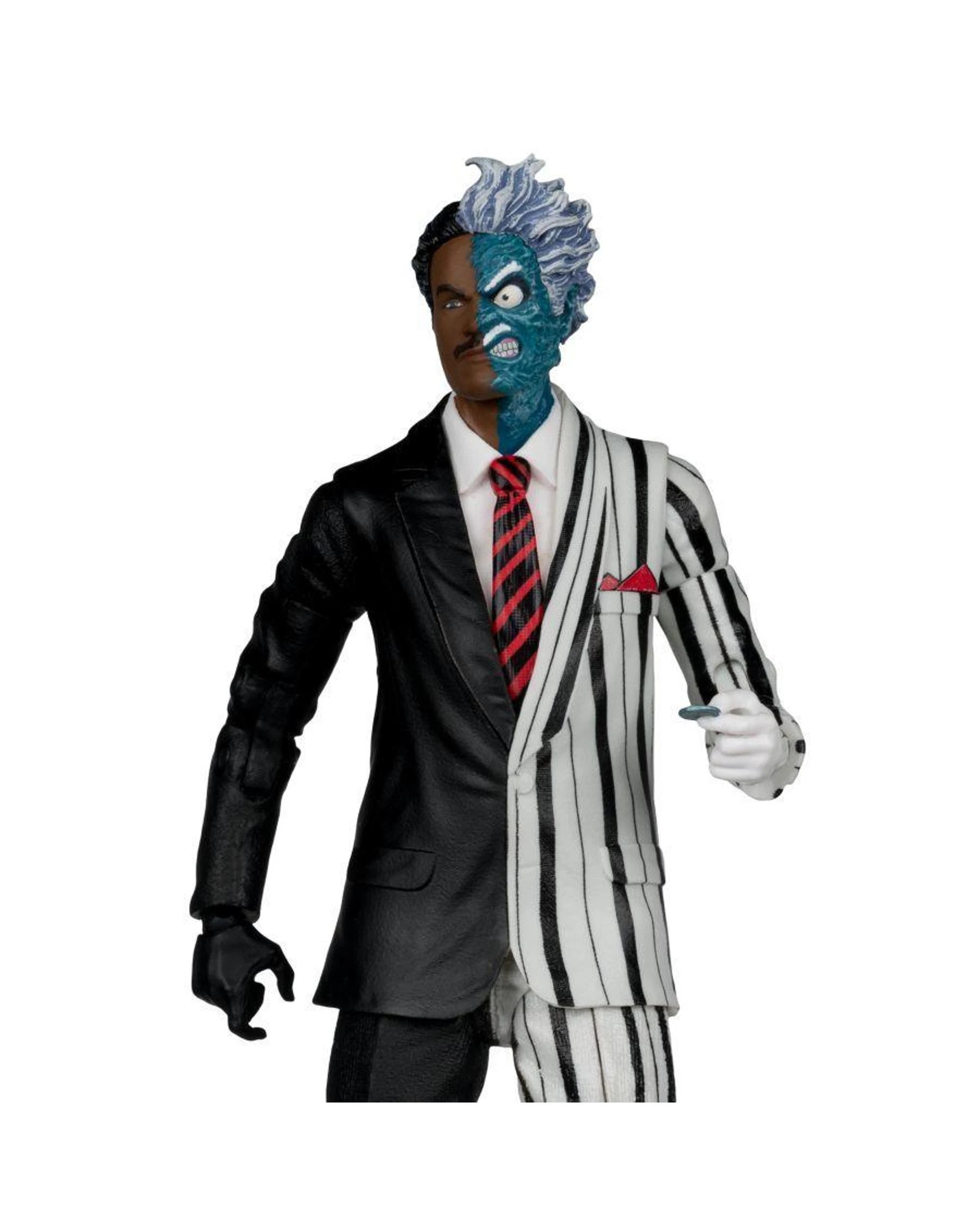 4 McFarlane DC Direct Batman 1995 Two-Face Platinum Edition Page Punchers 7 inch Figure with Comic, 4 of 9