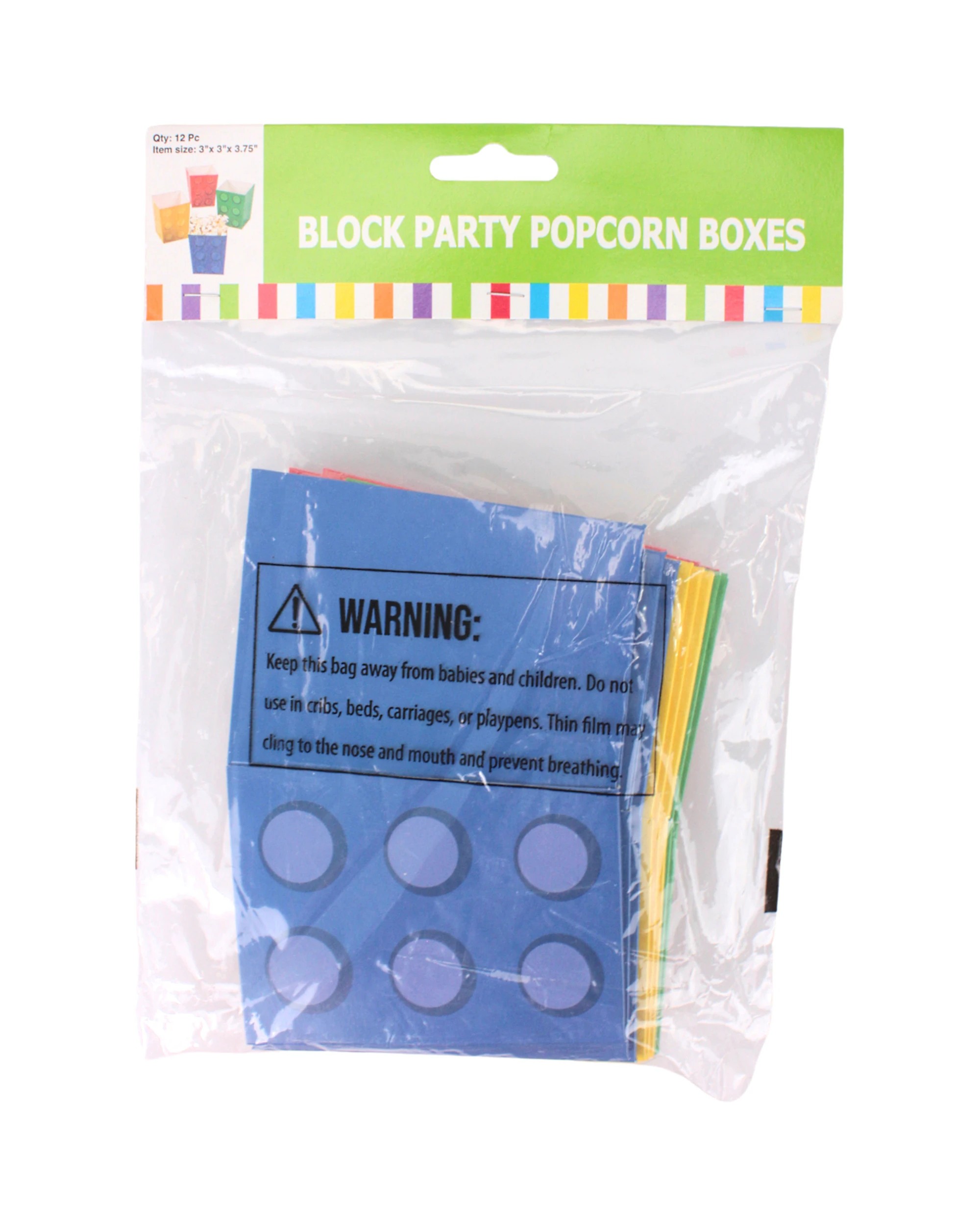 4 Partyrama Block Party Mini Treat Boxes Pack of 12, 4 of 4