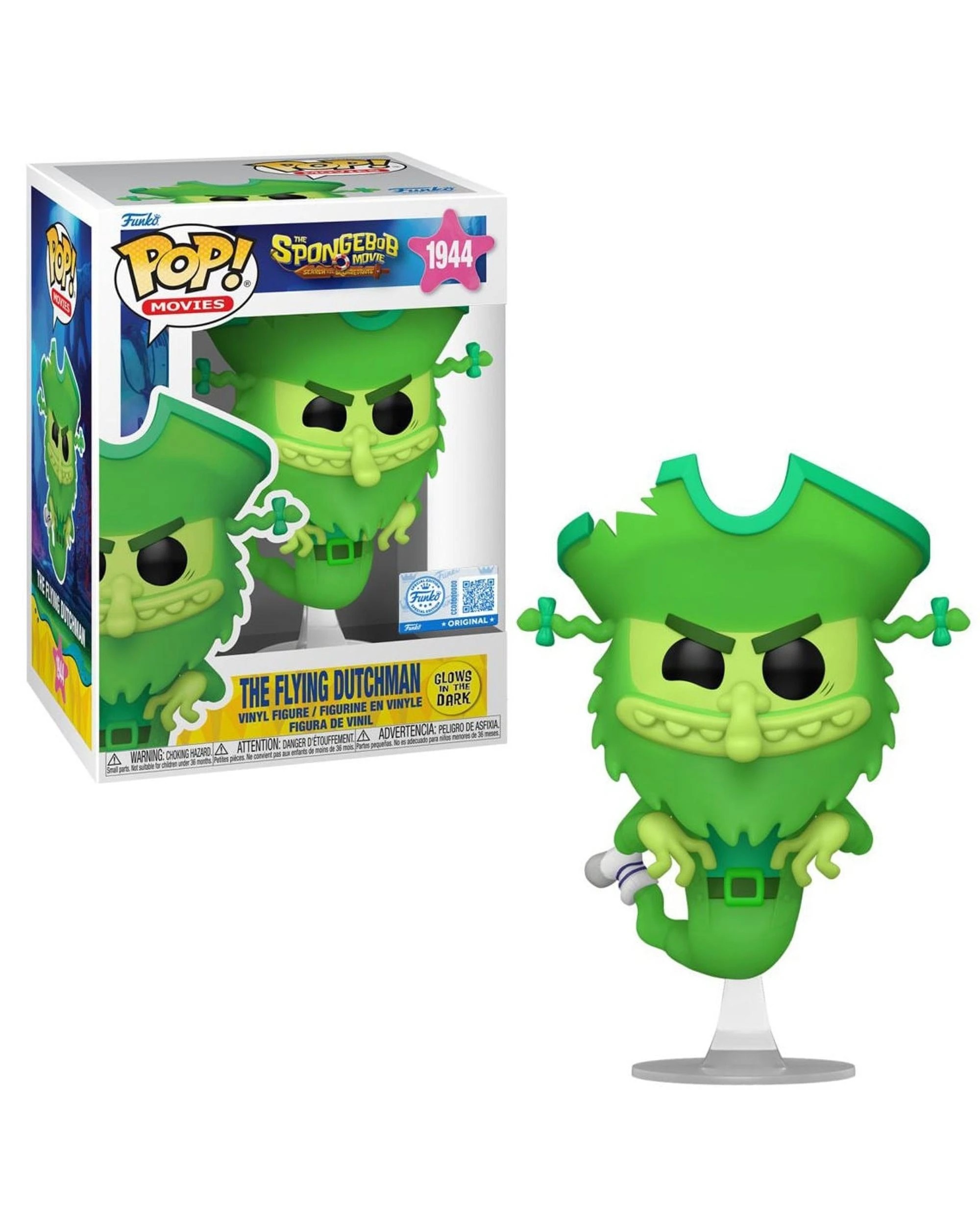 1 The SpongeBob Movie: Search for SquarePants The Flying Dutchman - Glow -  Funko POP! Vinyl, 1 of 4
